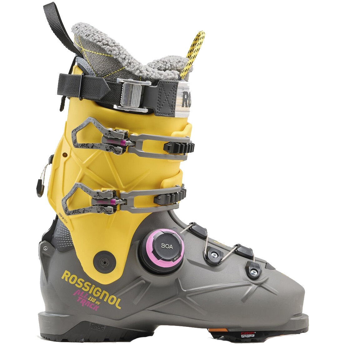 Fotografie Clapari ski Rossignol Alltrack 130 HV BOA, marime 28X, gri/galben