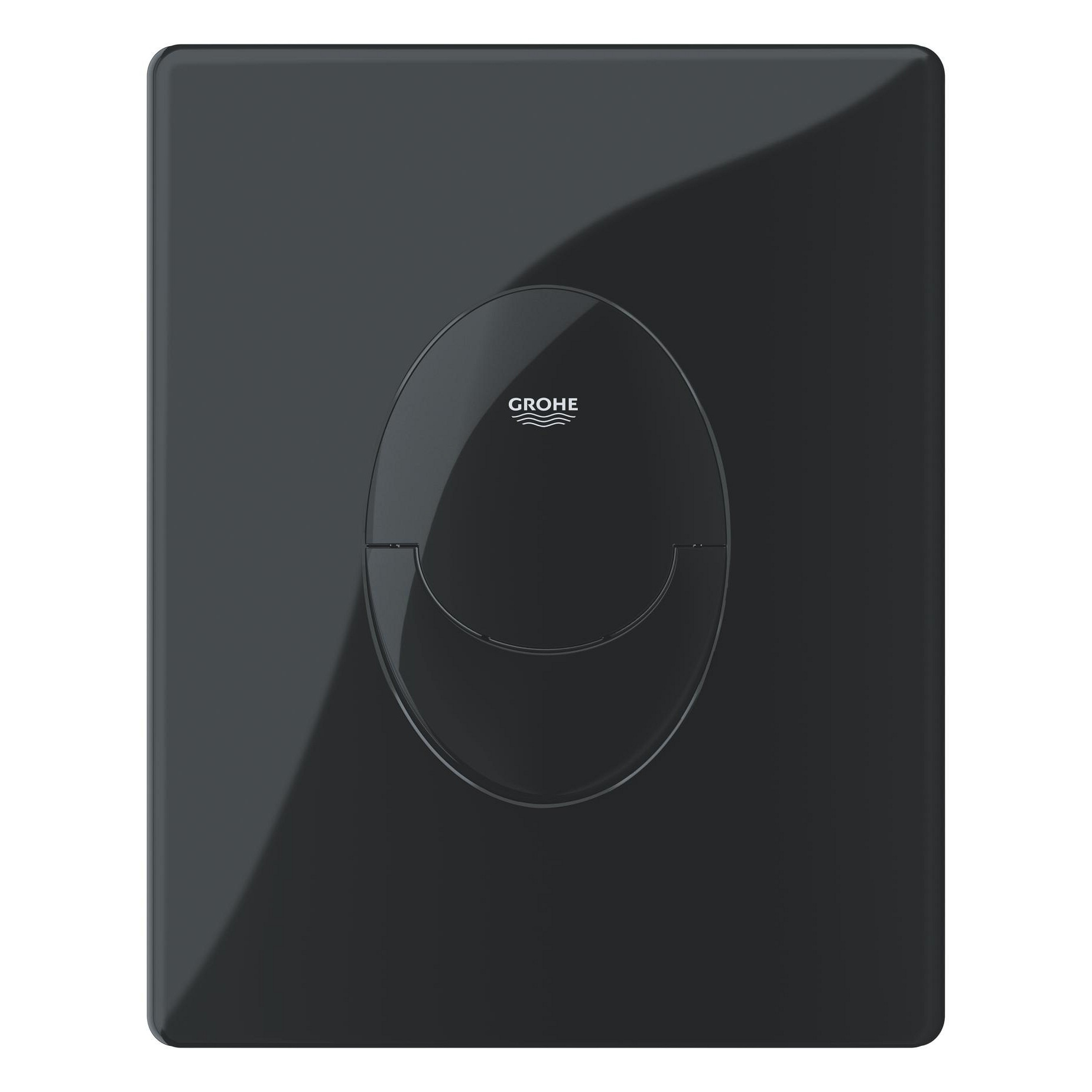 Fotografie Clapeta WC Grohe Skate Air, dubla, verticala, 197 x 156 mm, ABS, lucios, negru, 38505KV0