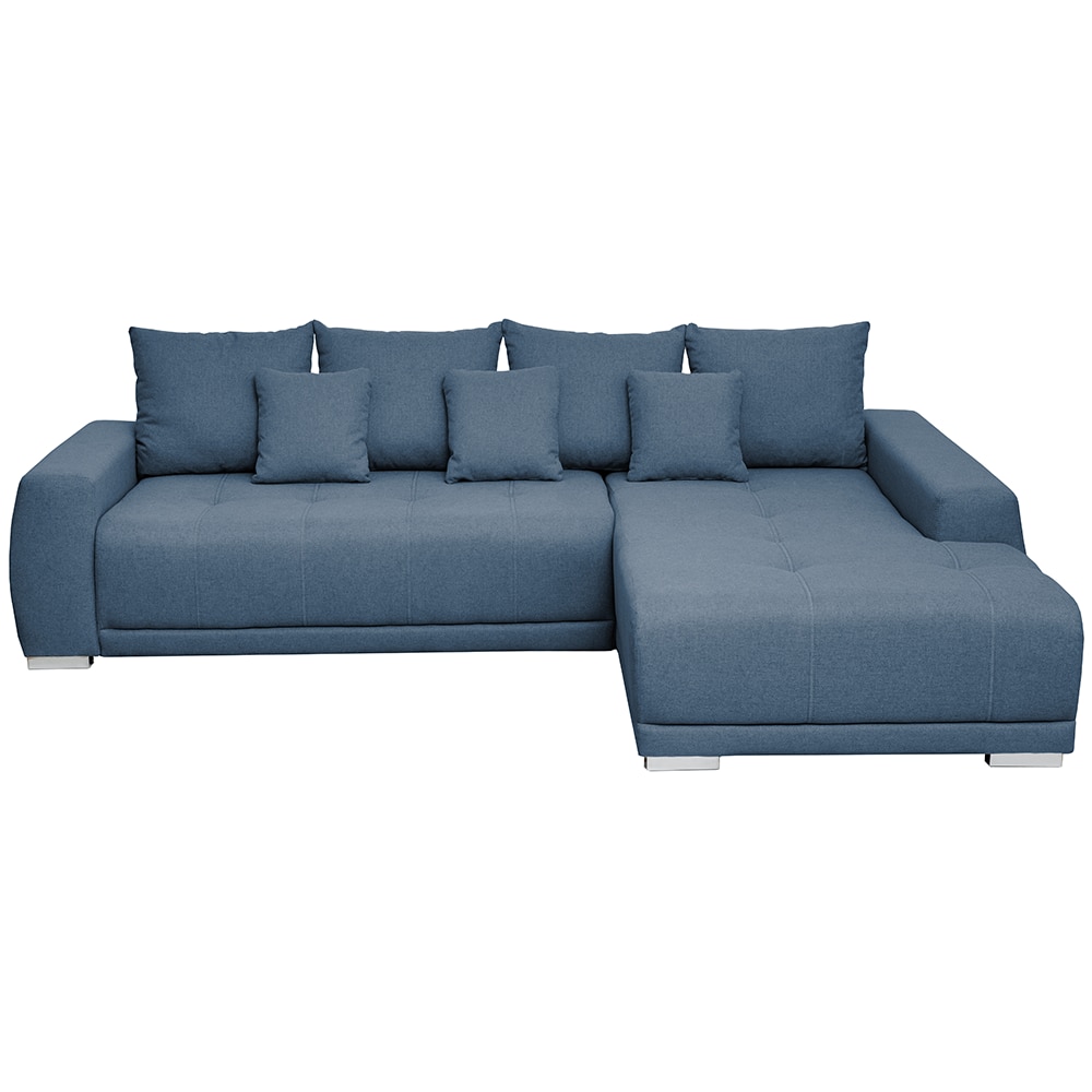 Fotografie Coltar extensibil KringX Olimp, 204x280 cm, suprafata dormit 230x130, montaj dreapta, culoare albastru