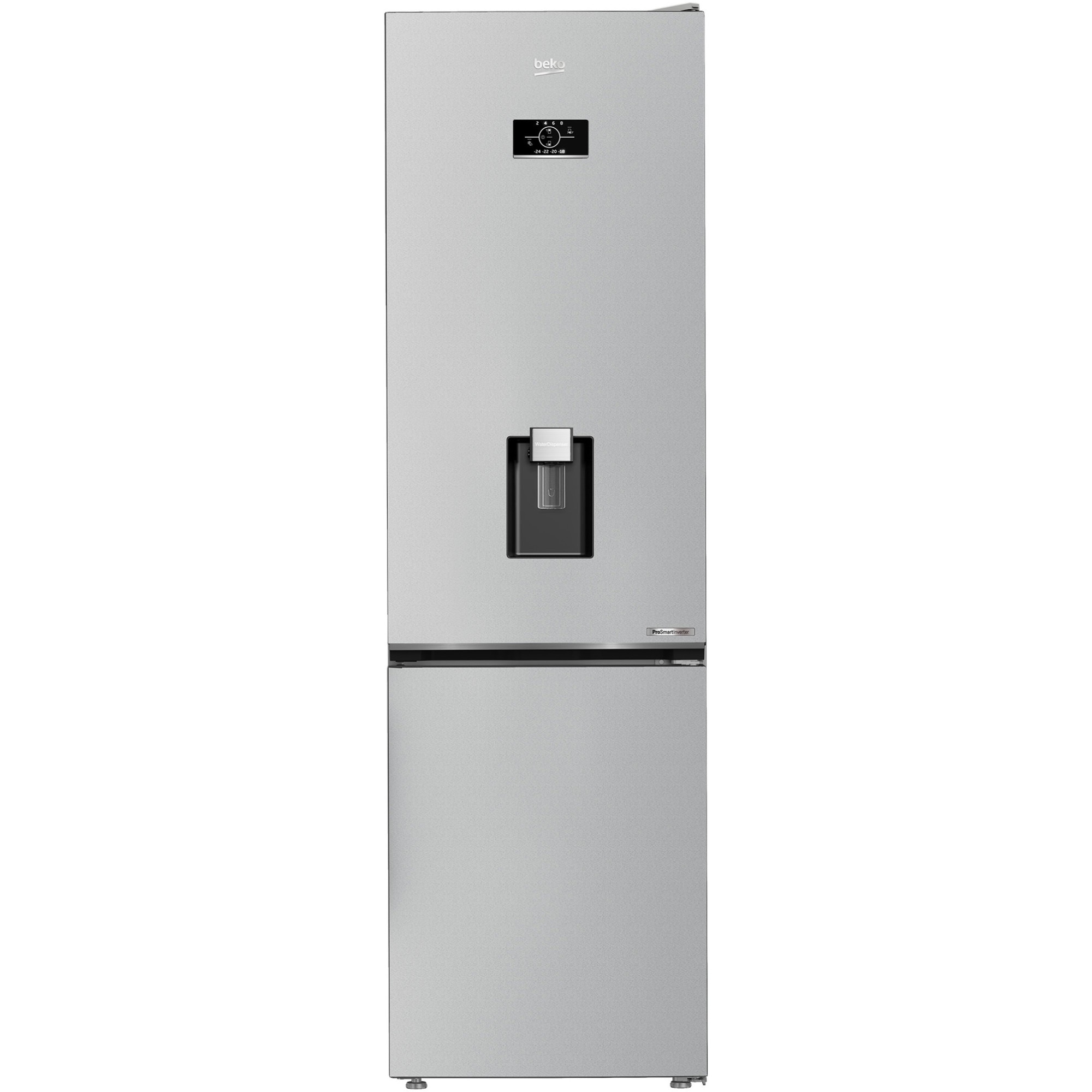 Fotografie Combina frigorifica Beko B5RCNA405HDM, No Frost, 355 l, H 203.5 cm, HarvestFresh, AeroFlow, No Frost, Fast Freeze, Clasa D, Gri