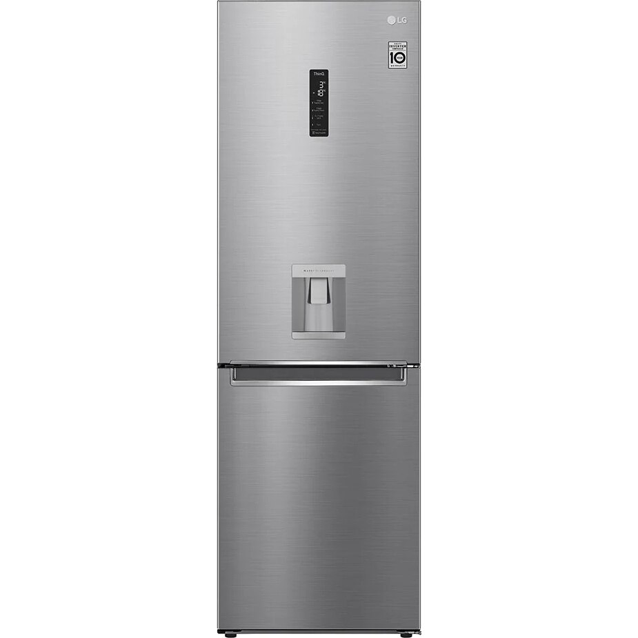 Fotografie Combina frigorifica LG GBF71PZDMN, 337 l, No Frost, WiFi, Dozator apa, Clasa E, H 186 cm, Argintiu