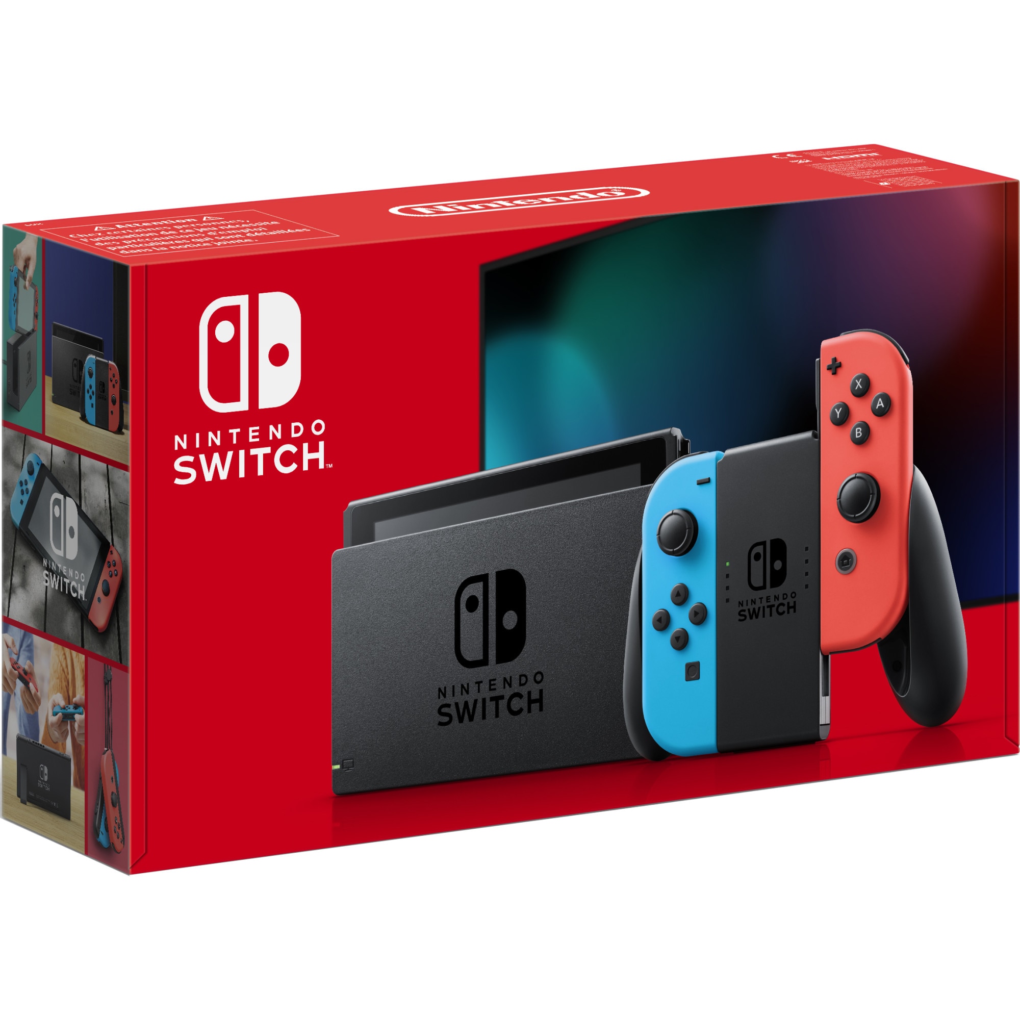 Fotografie Consola NINTENDO SWITCH (WITH NEON RED & NEON BLUE JOY-CONS)