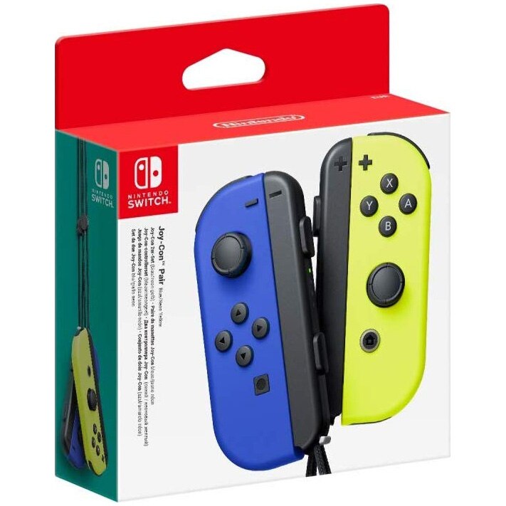 Fotografie Controller Nintendo Switch Joy pentru Con Pair, Neon Blue & Neon Yellow