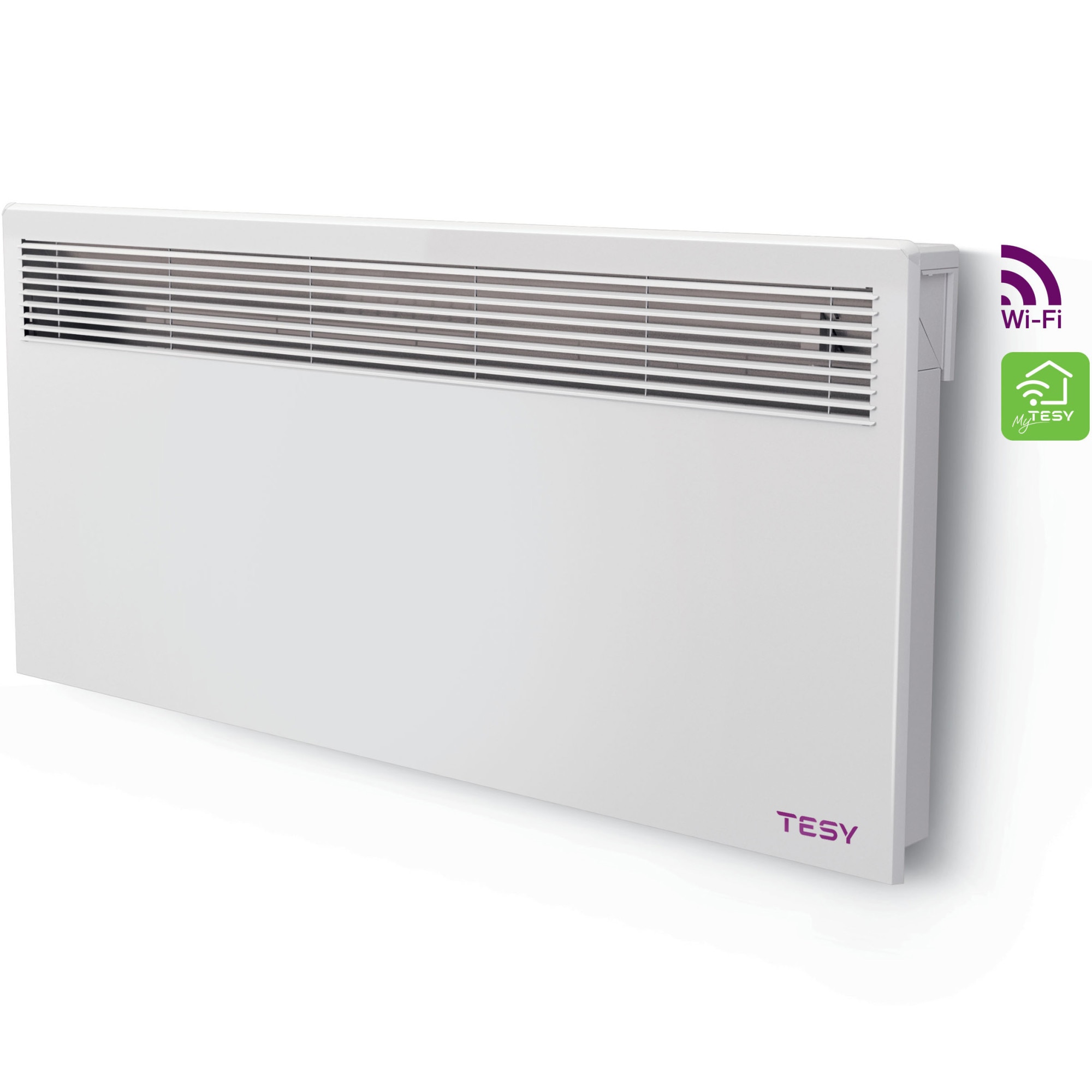 Fotografie Convector de perete TESY Liveco Cloud, 2500W, control prin internet, aplicatie myTesy, functie AIRSAFE, CN 051 250 EI CLOUD AS W