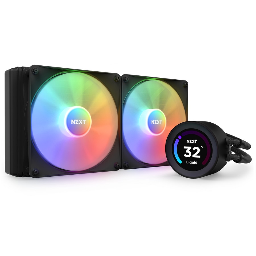 Fotografie Cooler CPU NZXT Kraken Elite 280 RGB, compatibil AMD/Intel, controller ARGB, negru