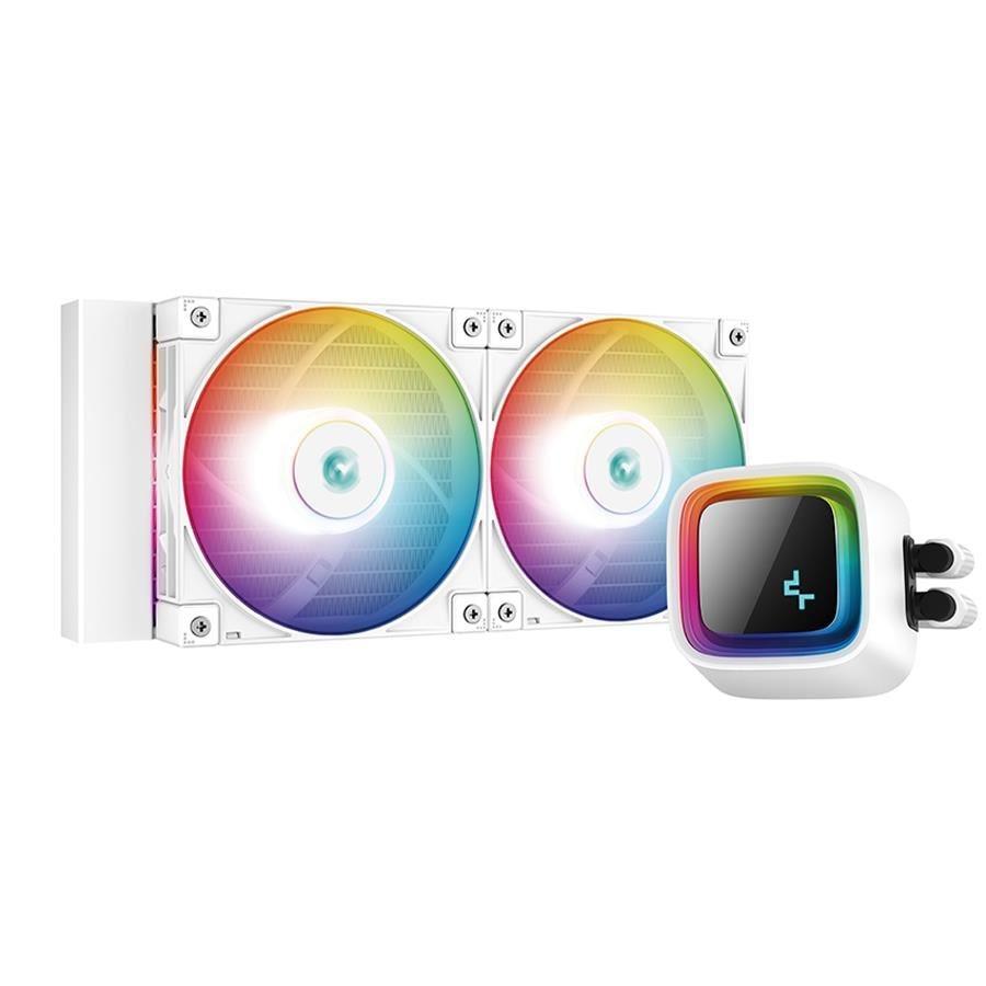 Fotografie Cooler procesor cu lichid Deepcool LS520 alb iluminare aRGB