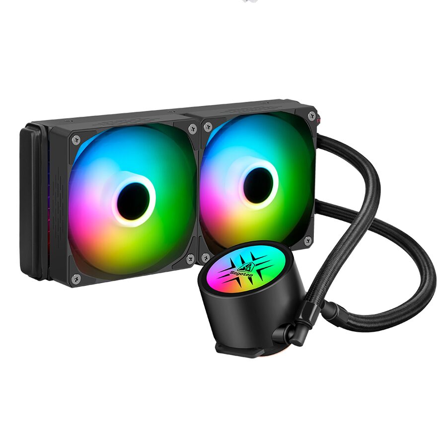 Fotografie Cooler procesor cu lichid Segotep Bezer 240 iluminare aRGB