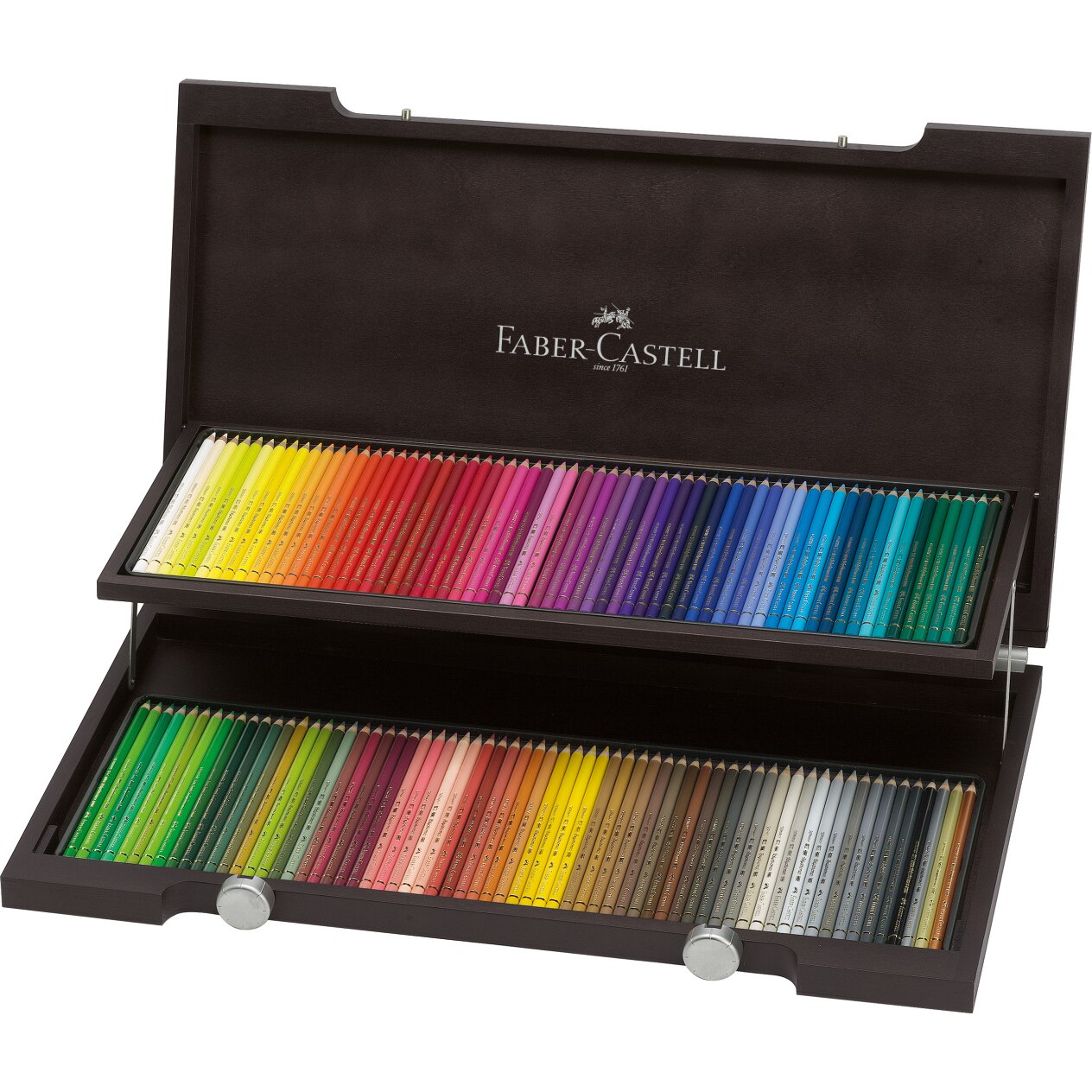Fotografie Creioane colorate Faber-Castell Polychromos, 120 culori, cutie din lemn
