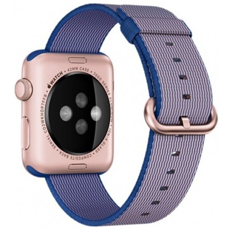 Fotografie Curea iUni pentru Apple Watch 42 mm, Woven Strap, Nylon, Electric Purple