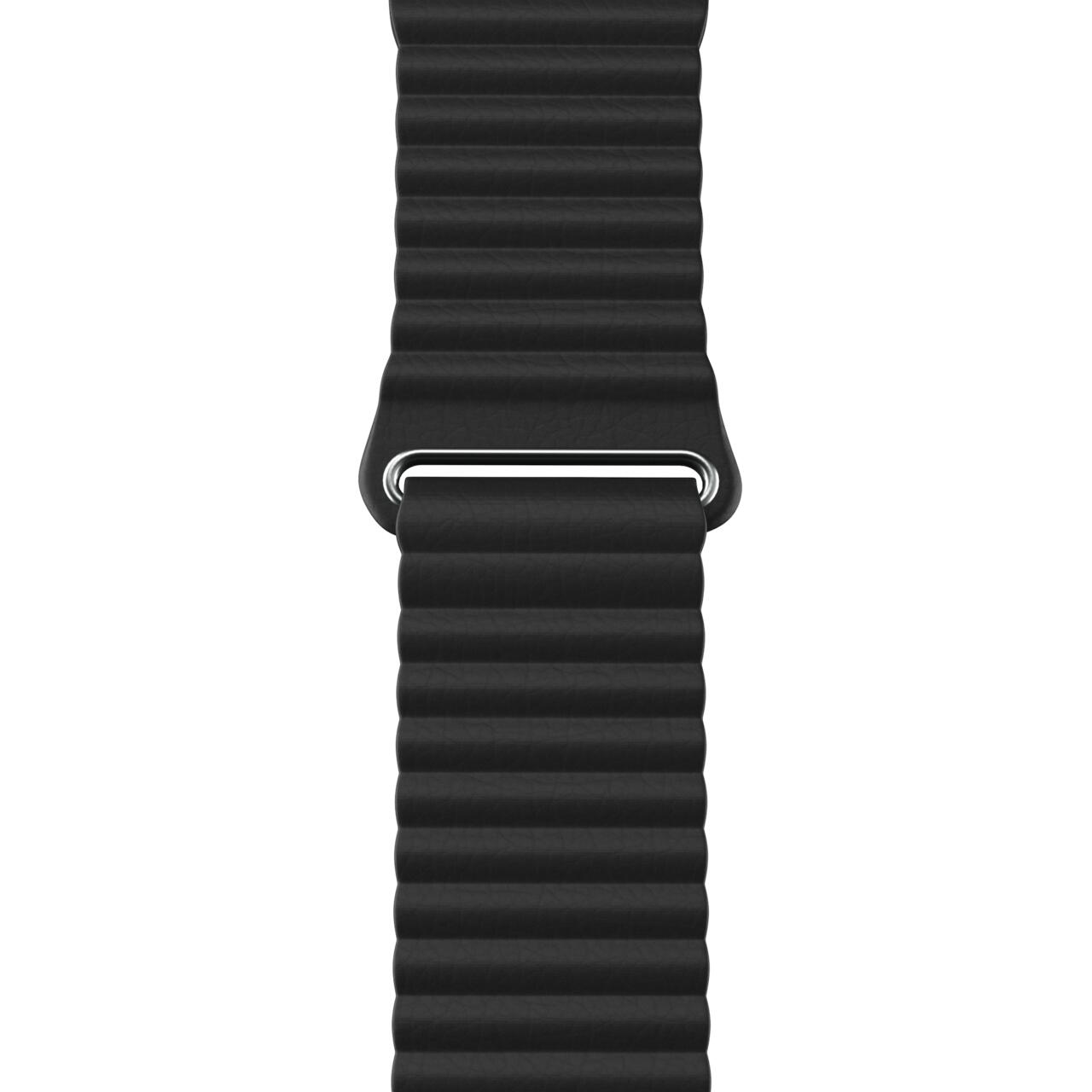 Fotografie Curea Next One, Leather Loop pentru Apple Watch 42/44/45mm, Black