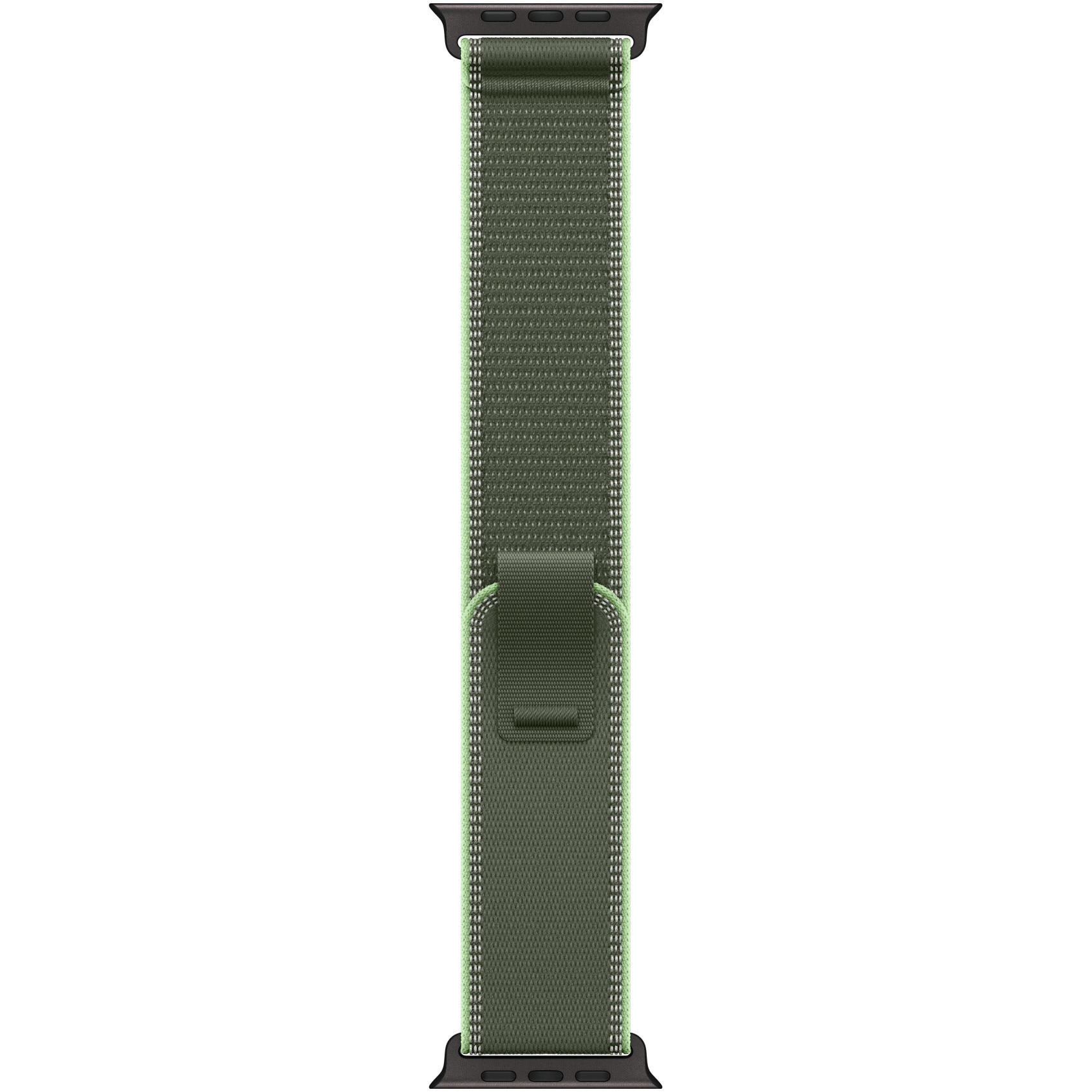 Fotografie Curea pentru Apple Watch 49mm, Green/Neon Trail Loop - M/L - Black Titanium Finish