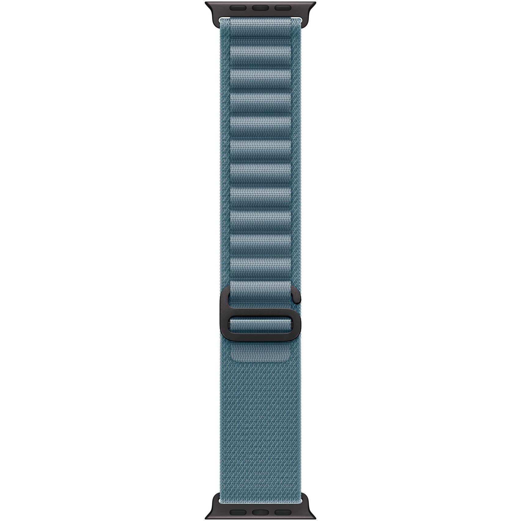 Fotografie Curea pentru Apple Watch 49mm, Light Blue Alpine Loop - Medium - Black Titanium Finish