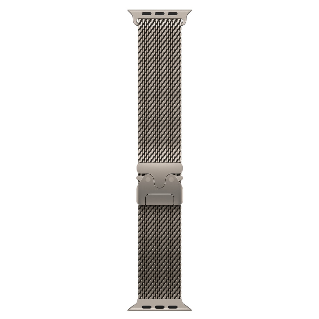 Fotografie Curea pentru Apple Watch 49mm, Milanese Loop, Natural Titanium - Small