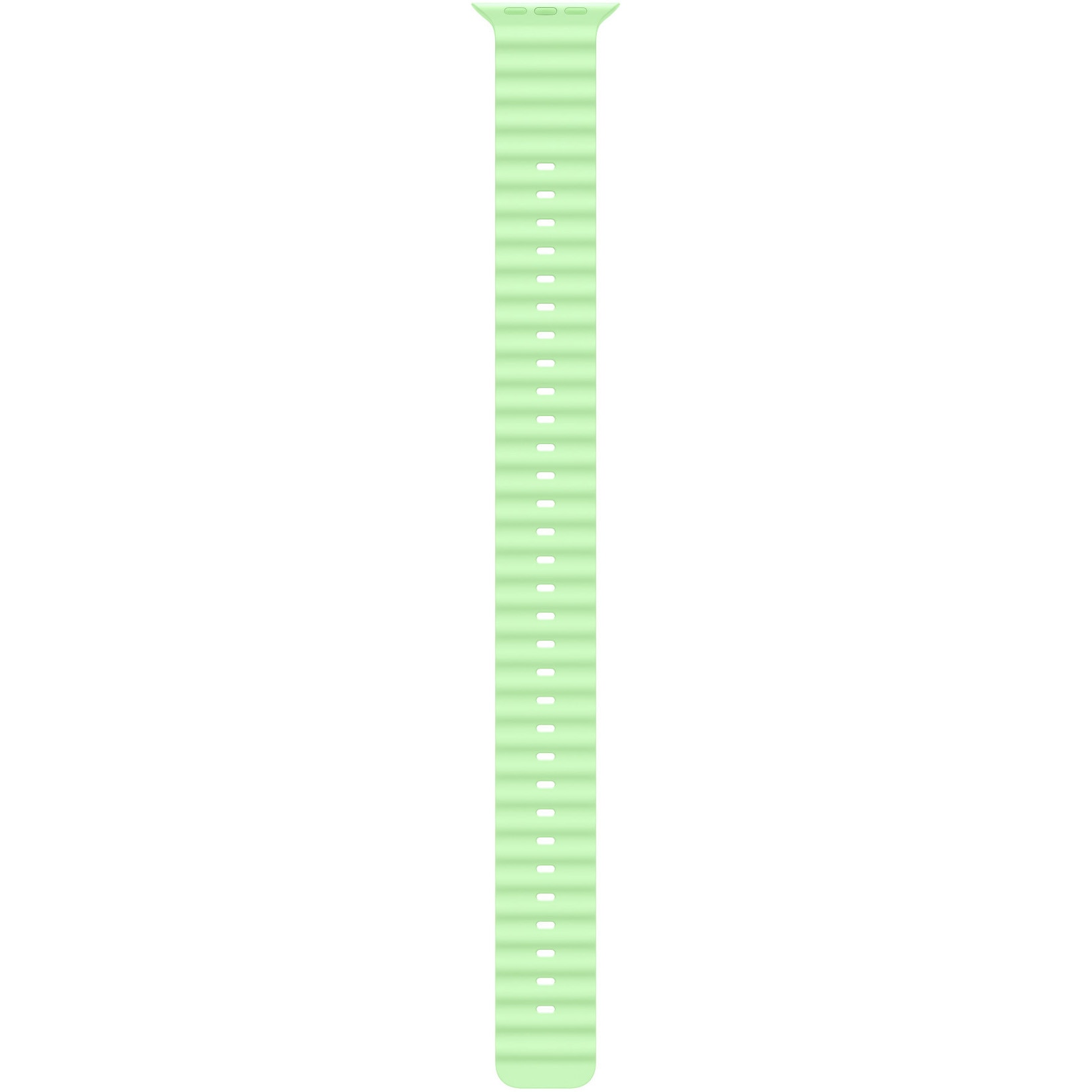 Fotografie Curea pentru Apple Watch 49mm, Neon Green Ocean Band Extension - Natural Titanium Finish