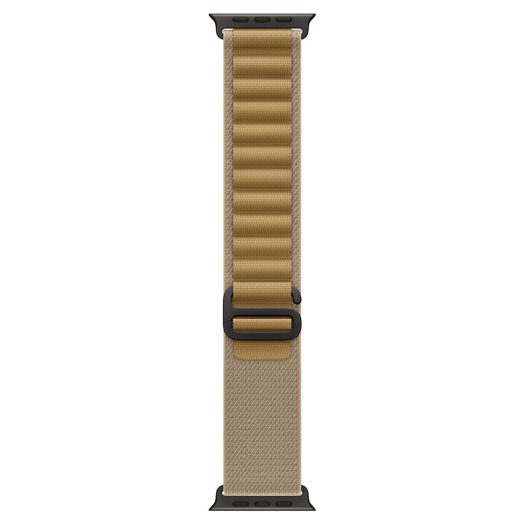 Fotografie Curea pentru Apple Watch 49mm, Tan Alpine Loop, Black Titanium Finish - Small