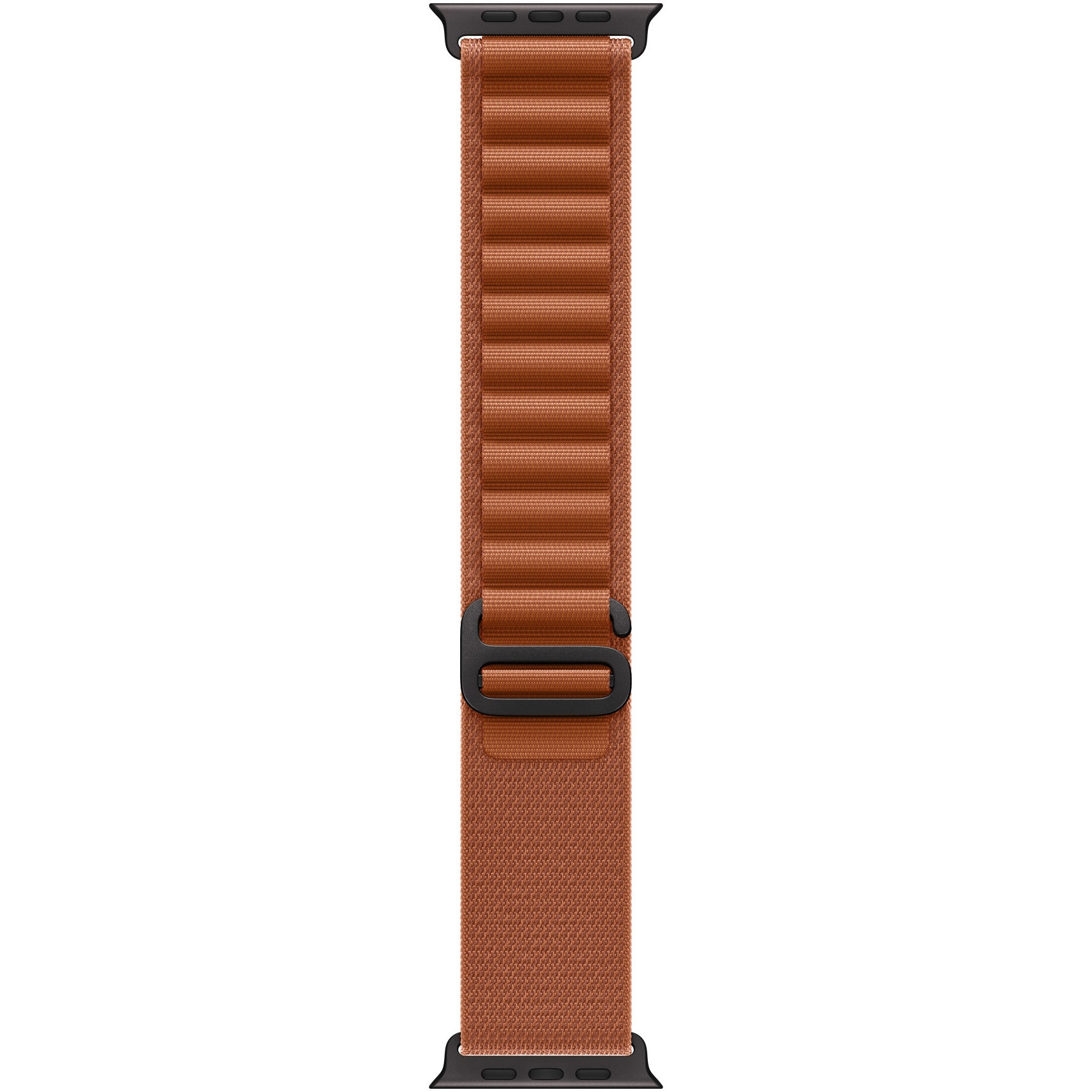 Fotografie Curea pentru Apple Watch 49mm, Terra Cotta Alpine Loop - Large - Black Titanium Finish