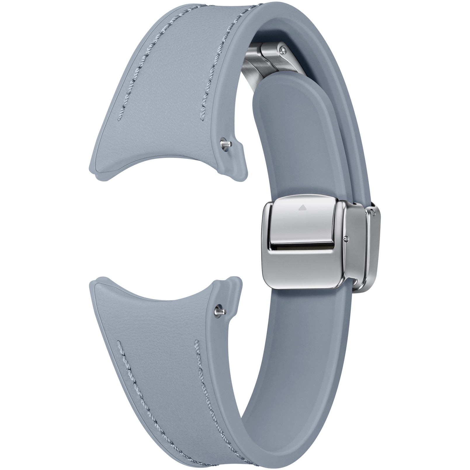 Fotografie Curea smartwatch Samsung D-Buckle Hybrid Eco-Leather Band pentru Galaxy Watch6, Slim (S/M), Blue