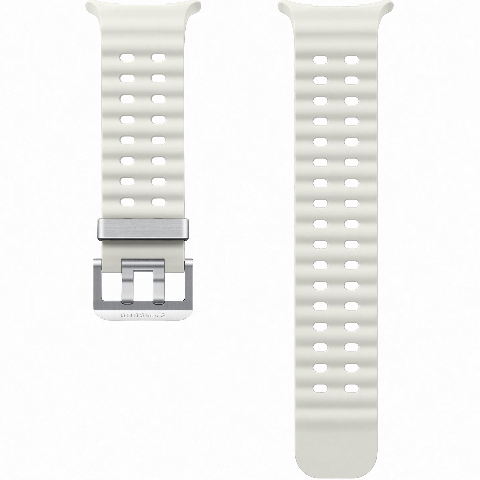 Fotografie Curea smartwatch Samsung Marine Band pentru Galaxy Watch Ultra, White Sand