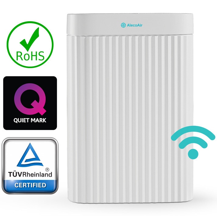 Fotografie Dezumidificator si Purificator AlecoAir D14 ARIO, 12 l /24h, WiFi, Lampa UV-C, Ionizare, TRUE HEPA + Carbon, Uscare Rufe