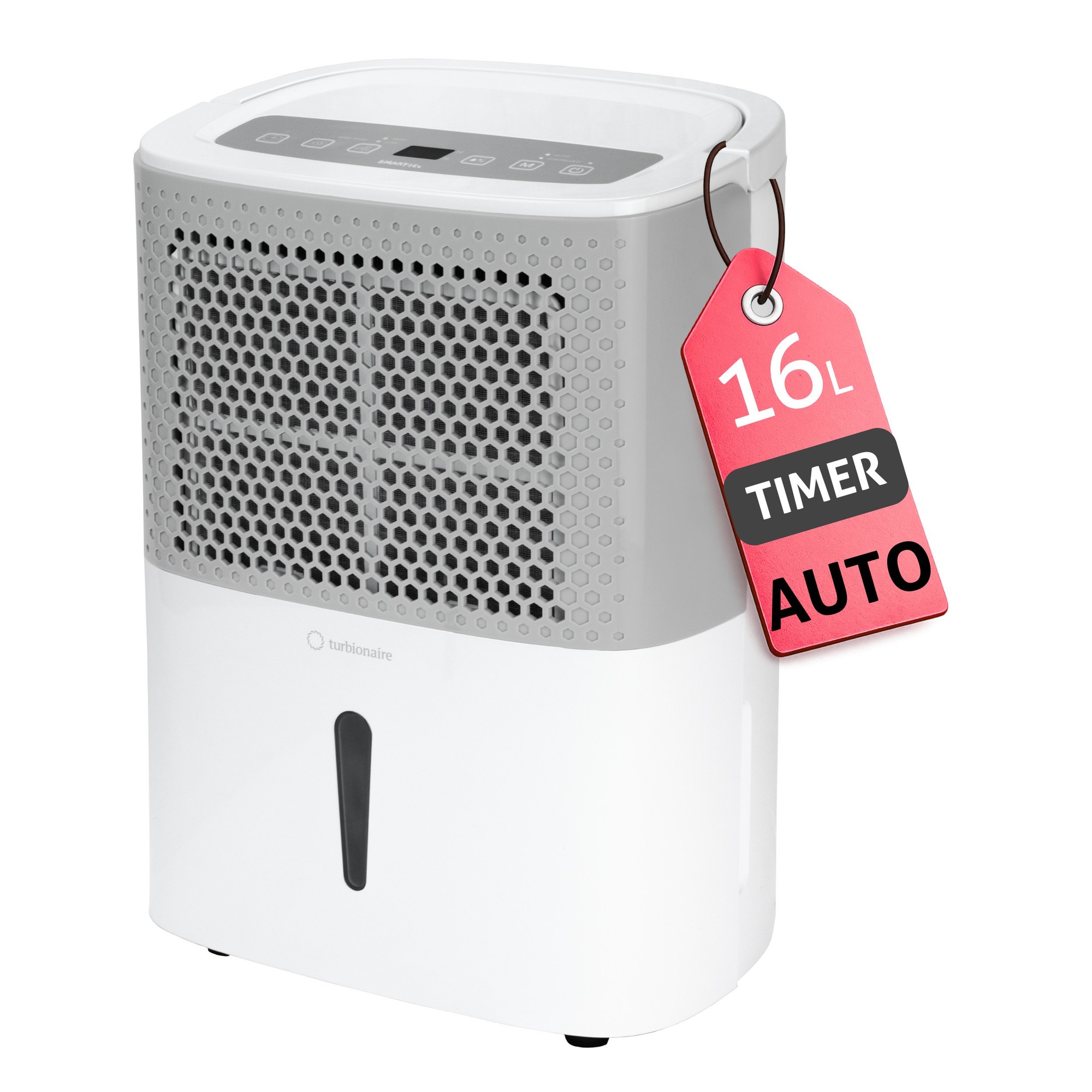 Fotografie Dezumidificator Turbionaire Smart 16M, 16 l/24h, 120m³/h, Panou de control digital, Ecologic, Higrostat electronic, Timer, Auto Restart, Filtru lavabil, Silentios