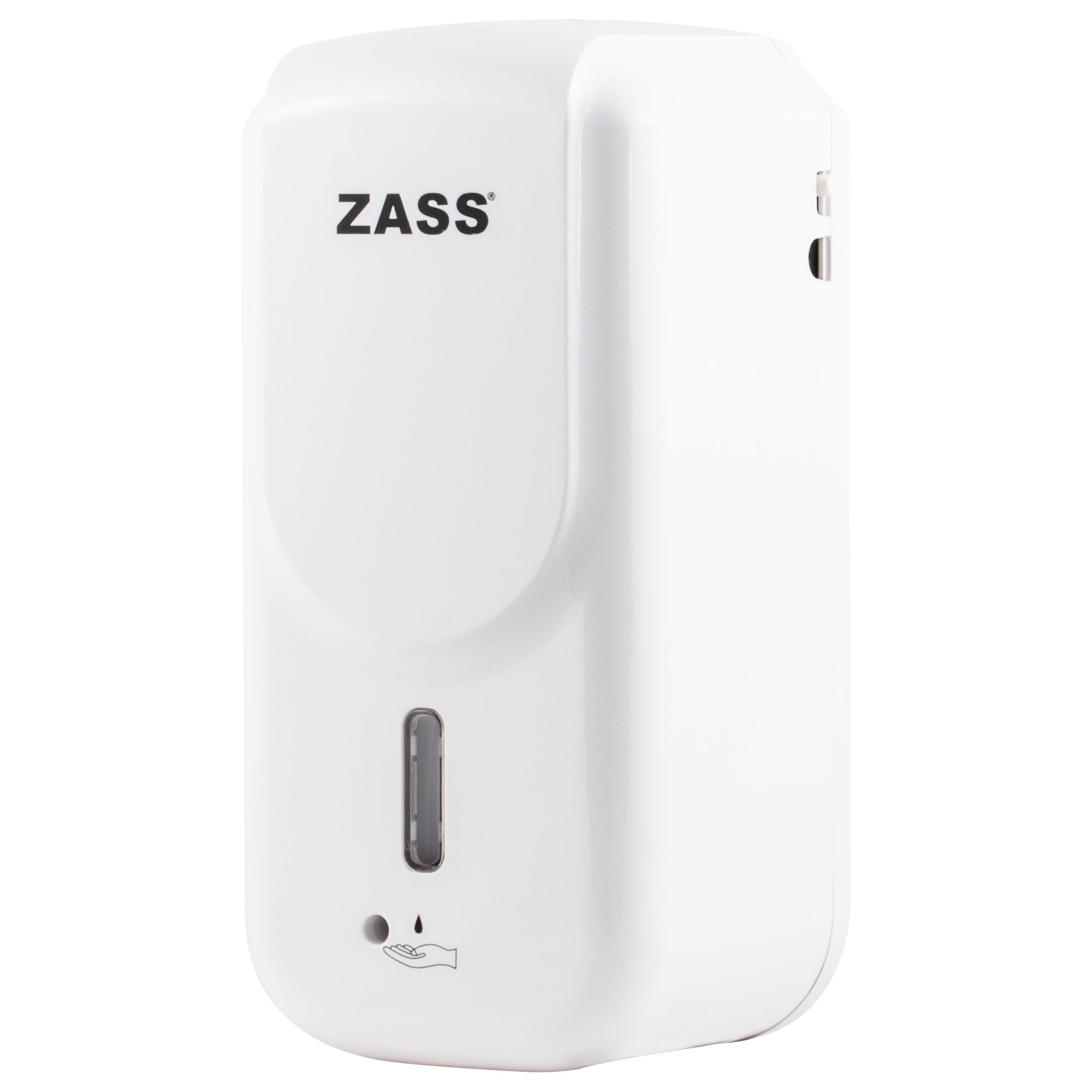 Fotografie Dispenser solutie lichida, dezinfectant automat pentru maini Zass ZASD 02 S, functie picatura, capacitate 1000 ml, Volumul dozaj 0,8 - 1,5 cm3