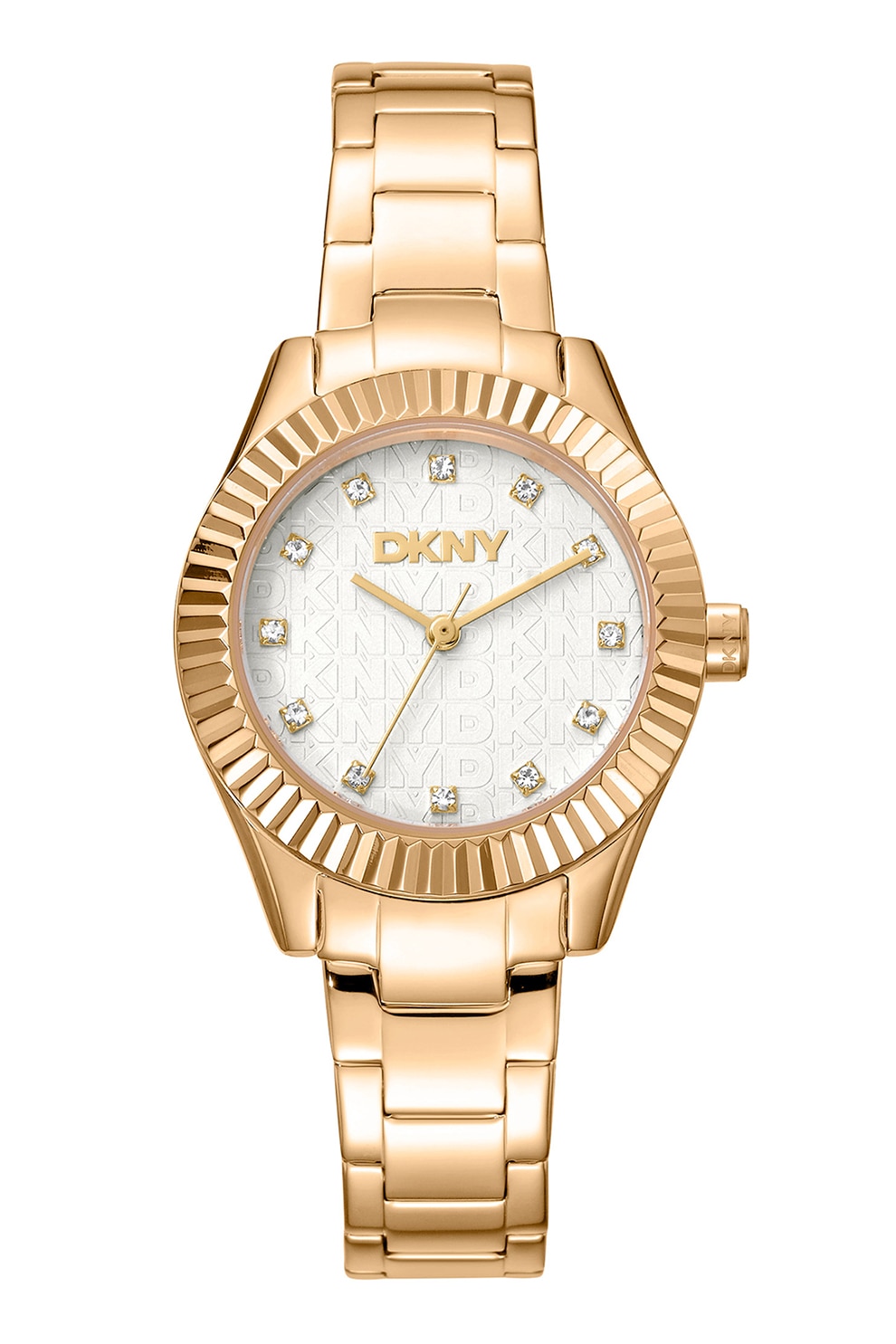 Fotografie DKNY, Ceas de otel inoxidabil Chambers Glitz, Auriu