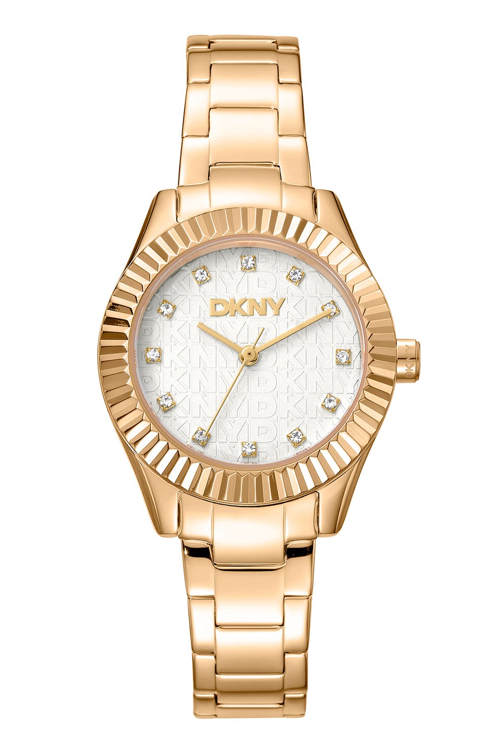 Fotografie DKNY, Ceas de otel inoxidabil Chambers Glitz, Auriu