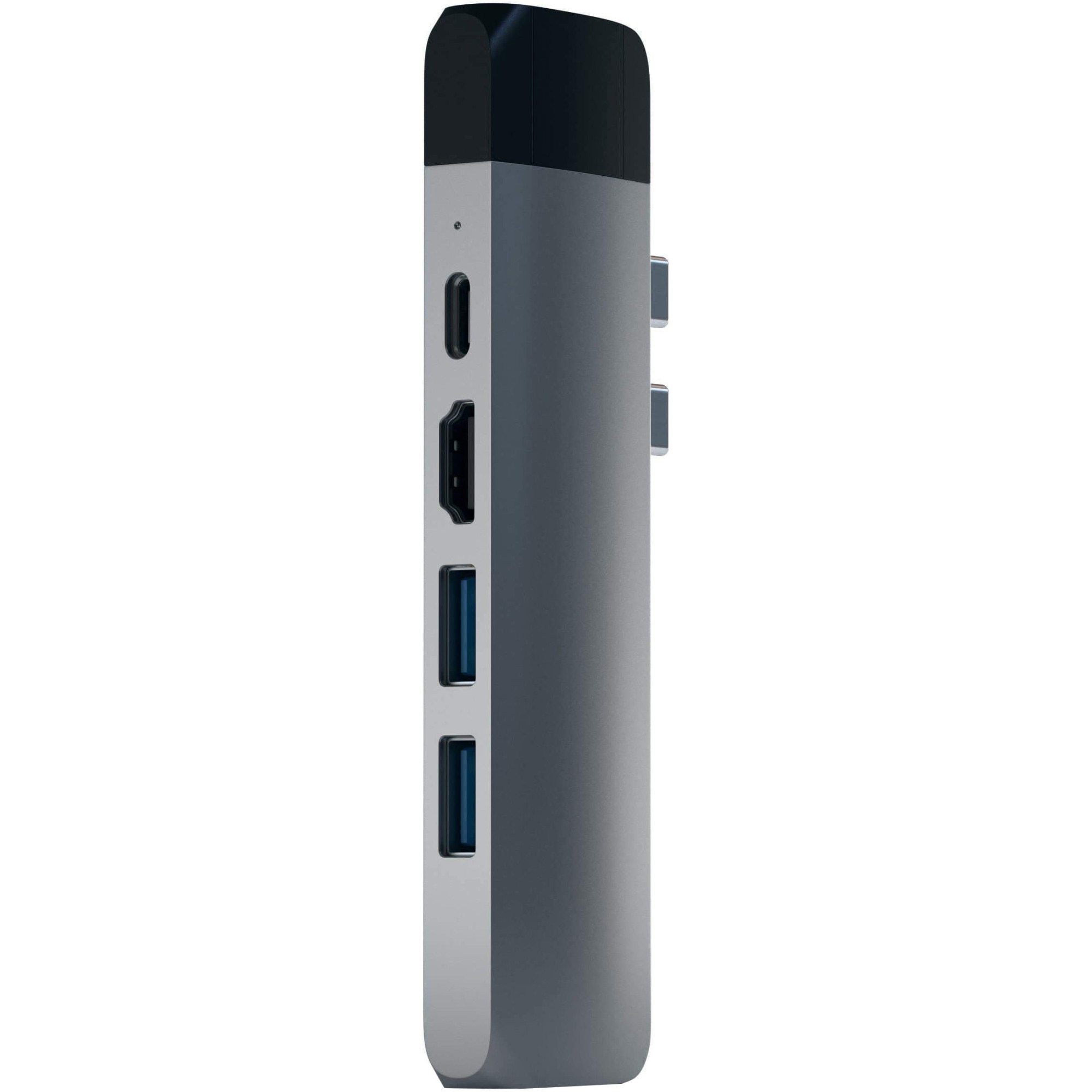 Fotografie Docking USB-C Satechi PRO Hub HDMI 4K, PassThroughCharging, 1x USB3.0, 1xSD, Ethernet, Gri spatial