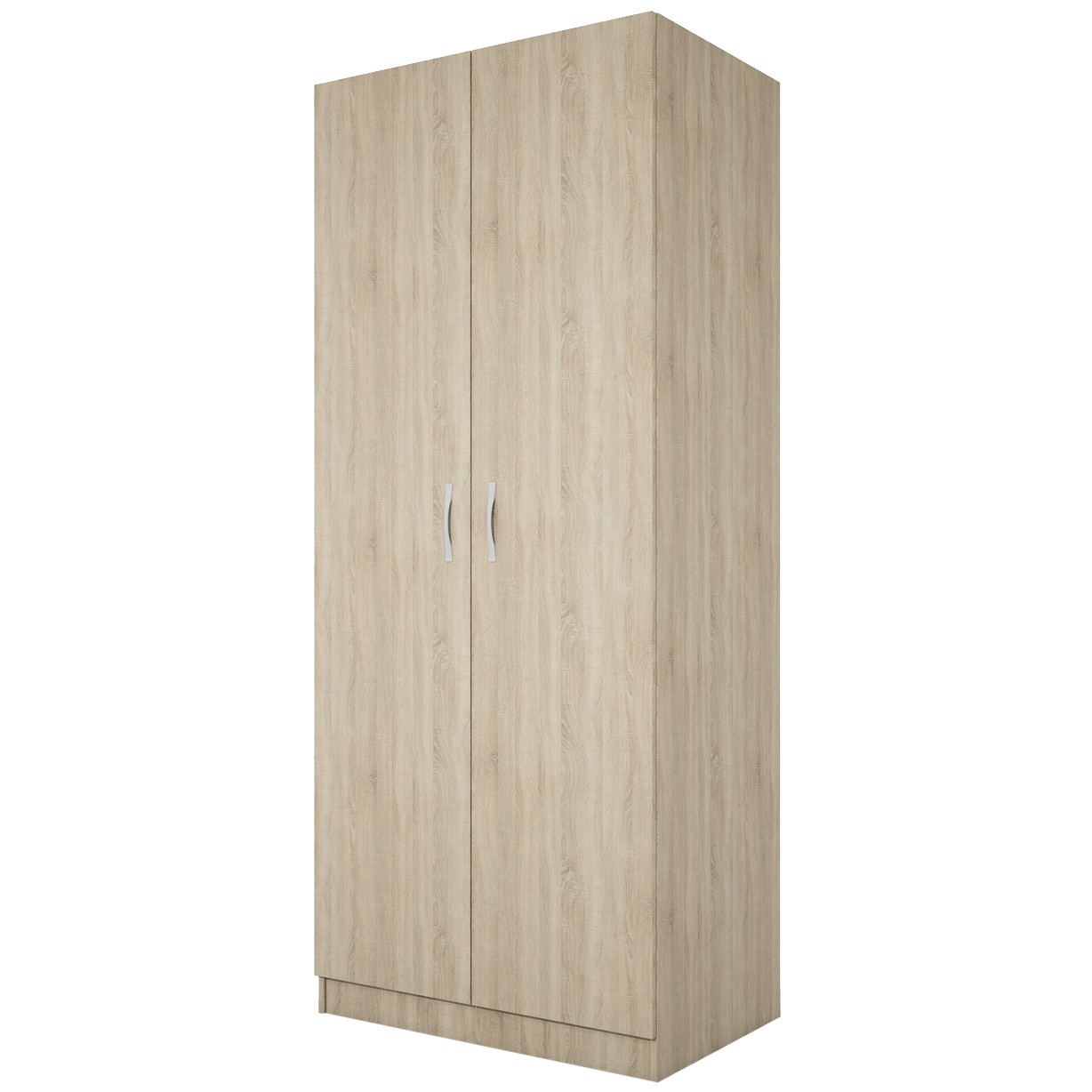 Fotografie Dulap/Dressing Irim Aspen, 80x52.5x191 cm, 2 usi, 5 polite, bara haine, Sonoma Dark