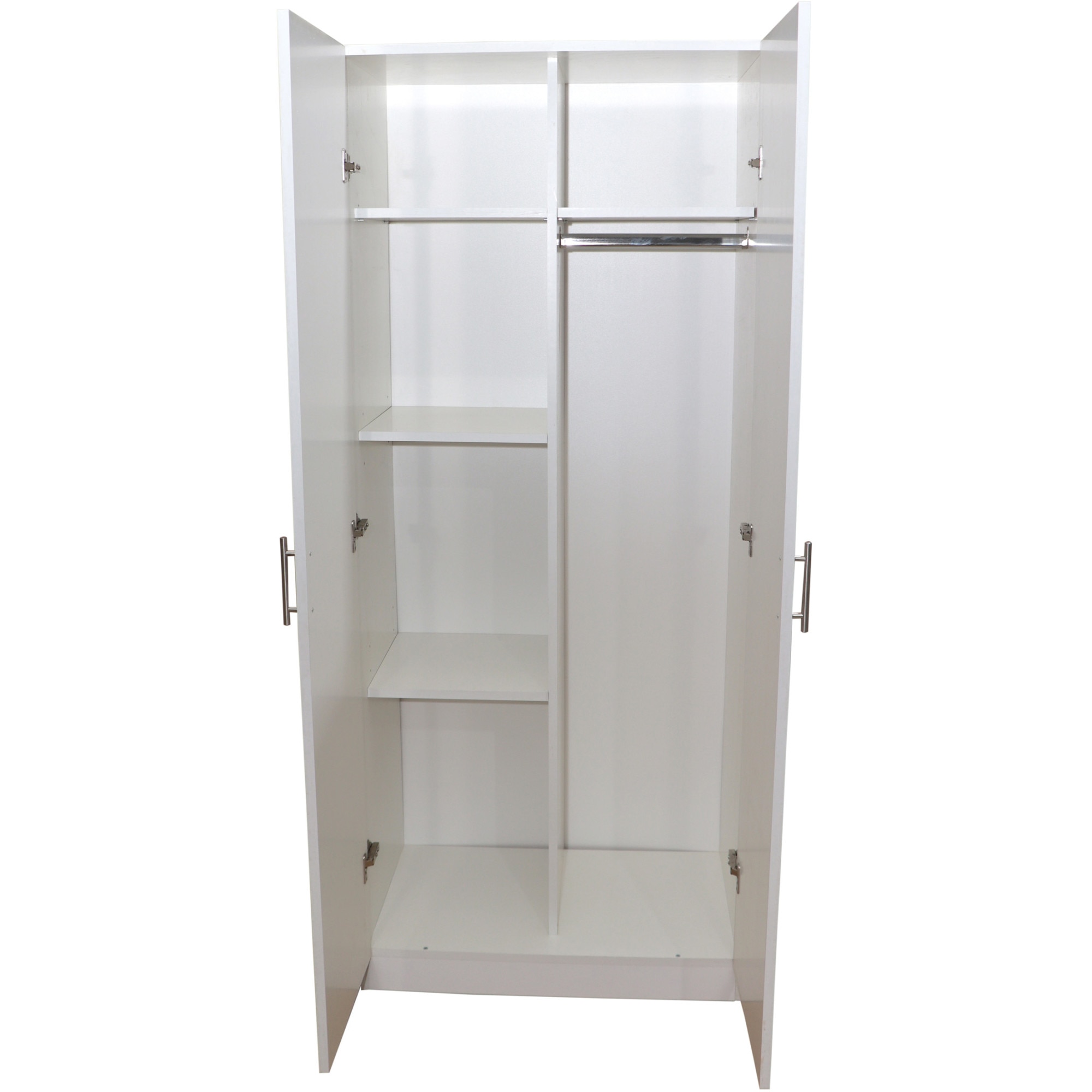 Fotografie Dulap/Dressing Nefmob Ampio, 2 usi, 4 polite, dimensiuni 190x80x50 cm , culoare alb