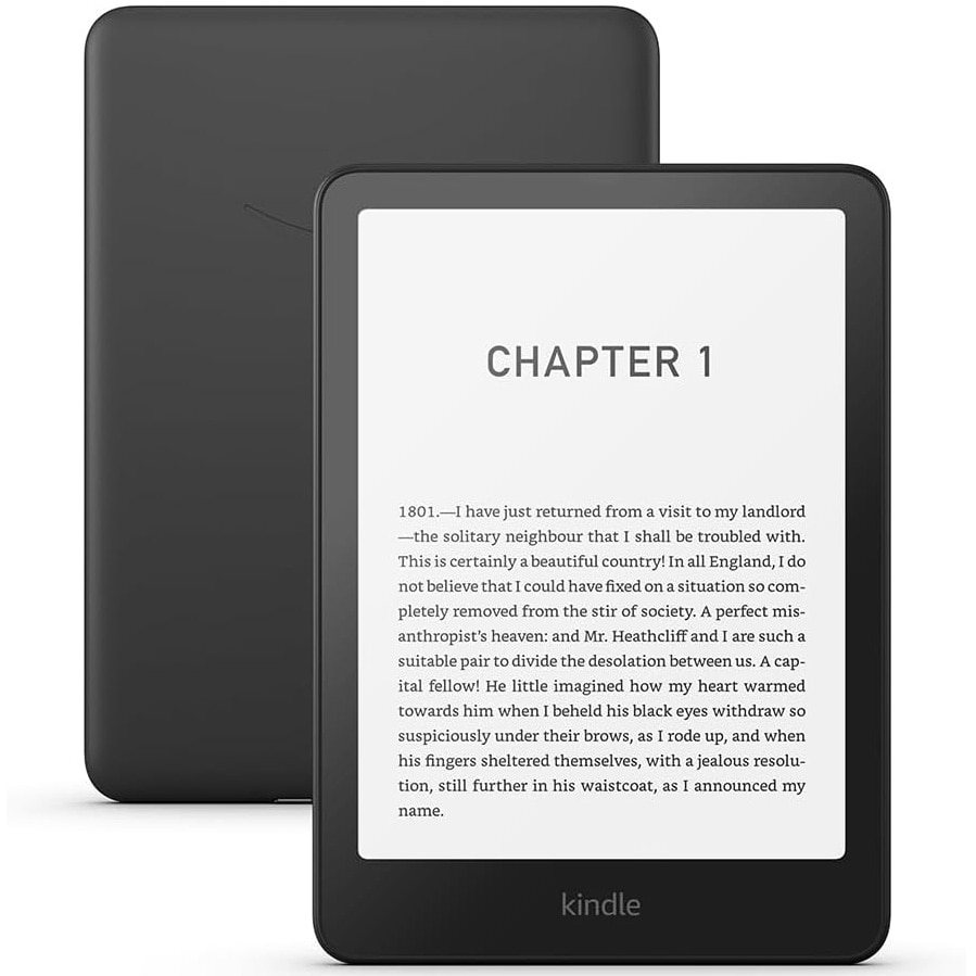 Fotografie eBook Reader Amazon Kindle Paperwhite 2024 (12th Gen), 16 GB, Display 7", Wi-Fi, IPX78, USB-C, cu Reclame, Negru