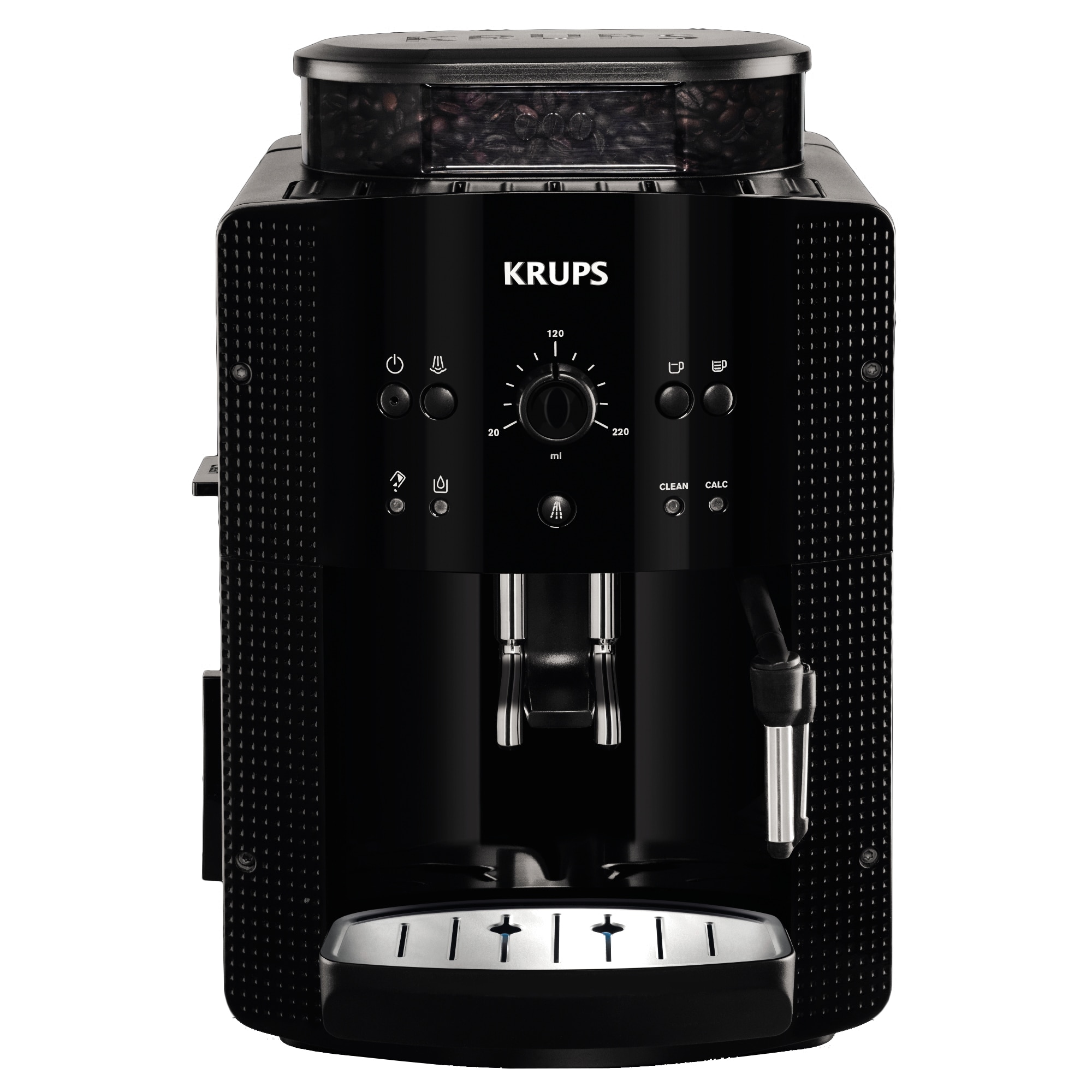 Fotografie Espressor automat Krups Espresseria Automatic EA8108, 1450W, 15 bar, rezervor apa 1.6 l, rasnita 3 nivele, negru
