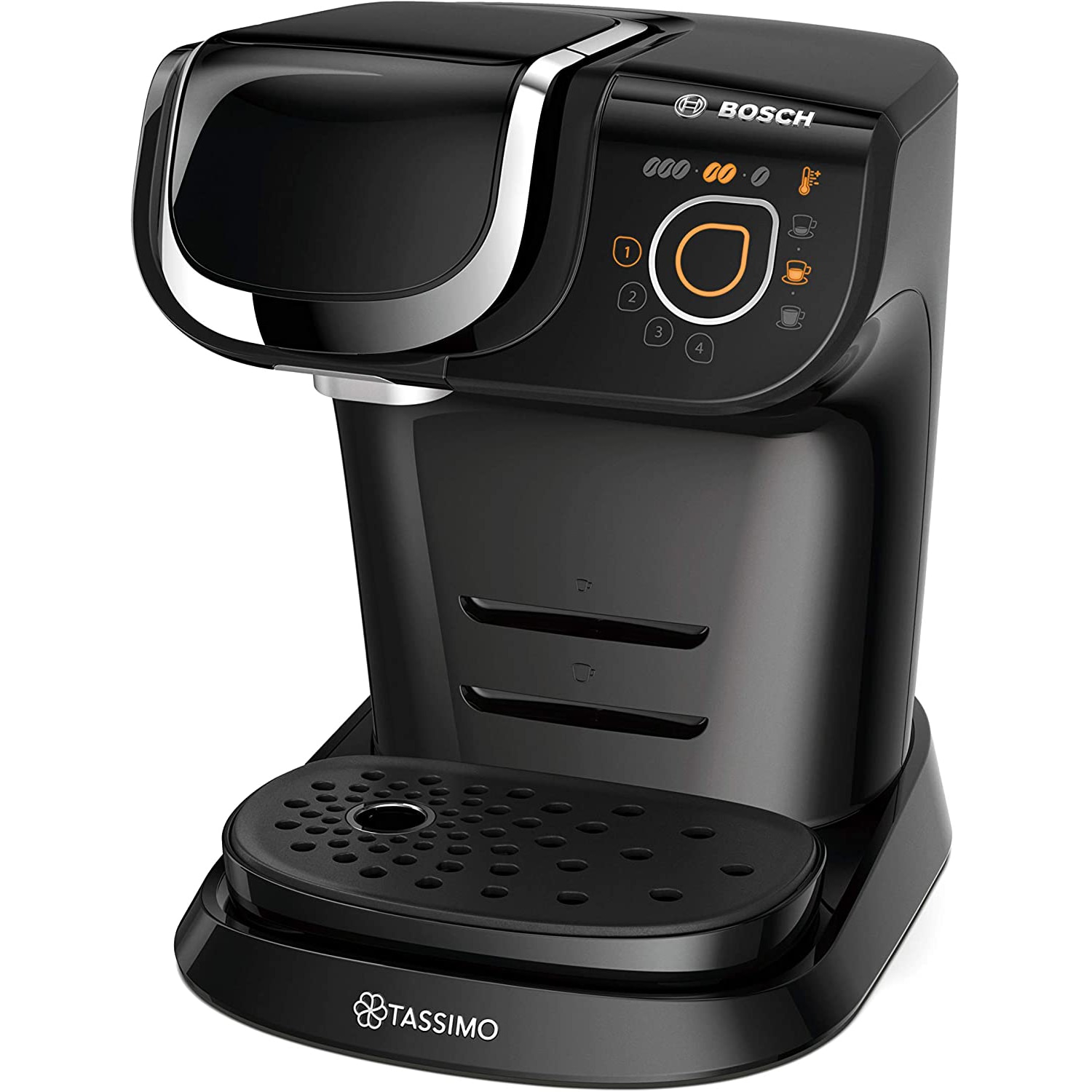 Fotografie Espressor Bosch Tassimo MY WAY TAS6502, 1500W, 1.3 L, T-Disc, Tehnologie INTELLIBREW, 4 setari de memorie, capsule, Negru