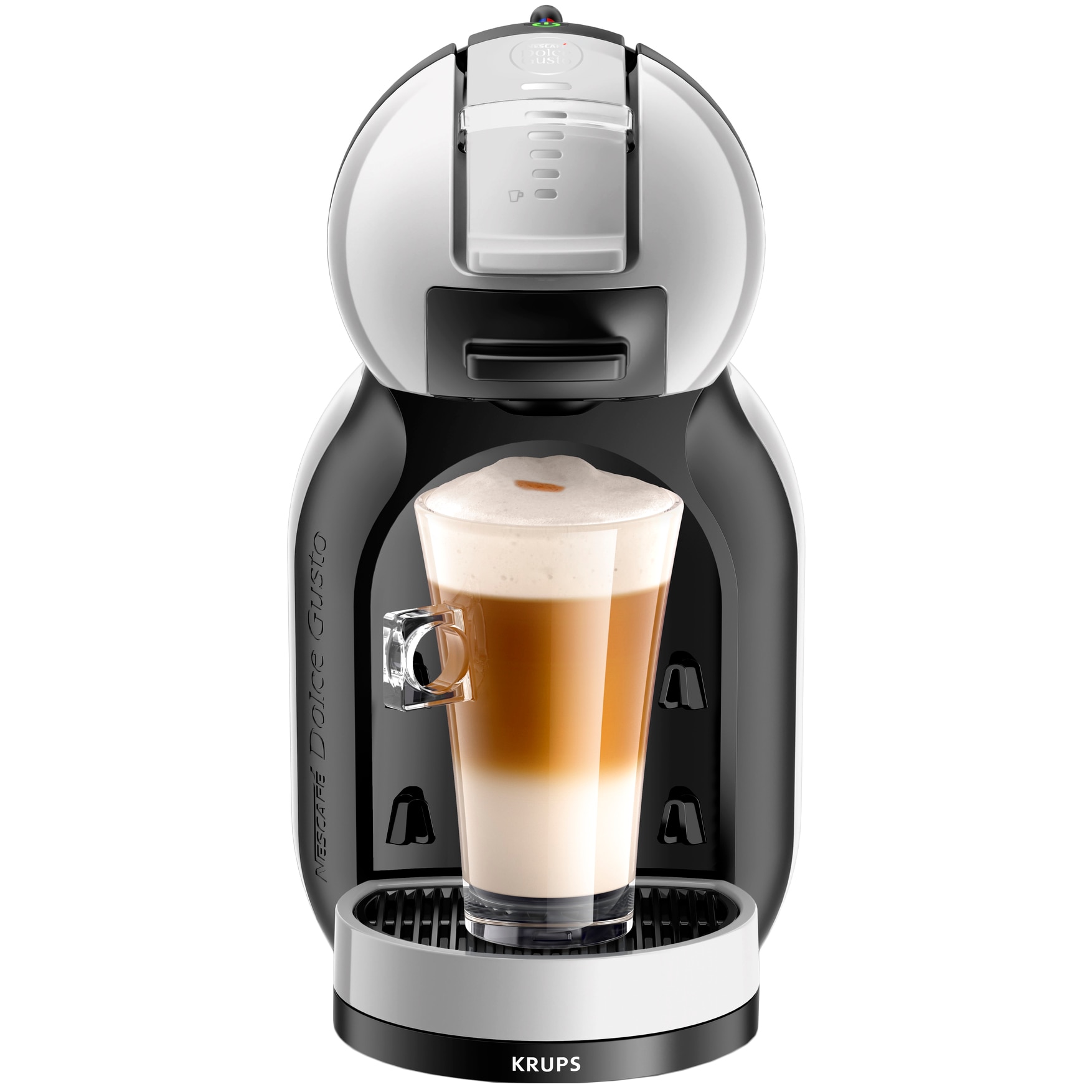 Fotografie Espressor cu capsule Krups NESCAFÉ® Dolce Gusto® Mini Me KP123B31, 1500 W, 15 bari, functie eco, capacitate rezervor 0.8 l, gri
