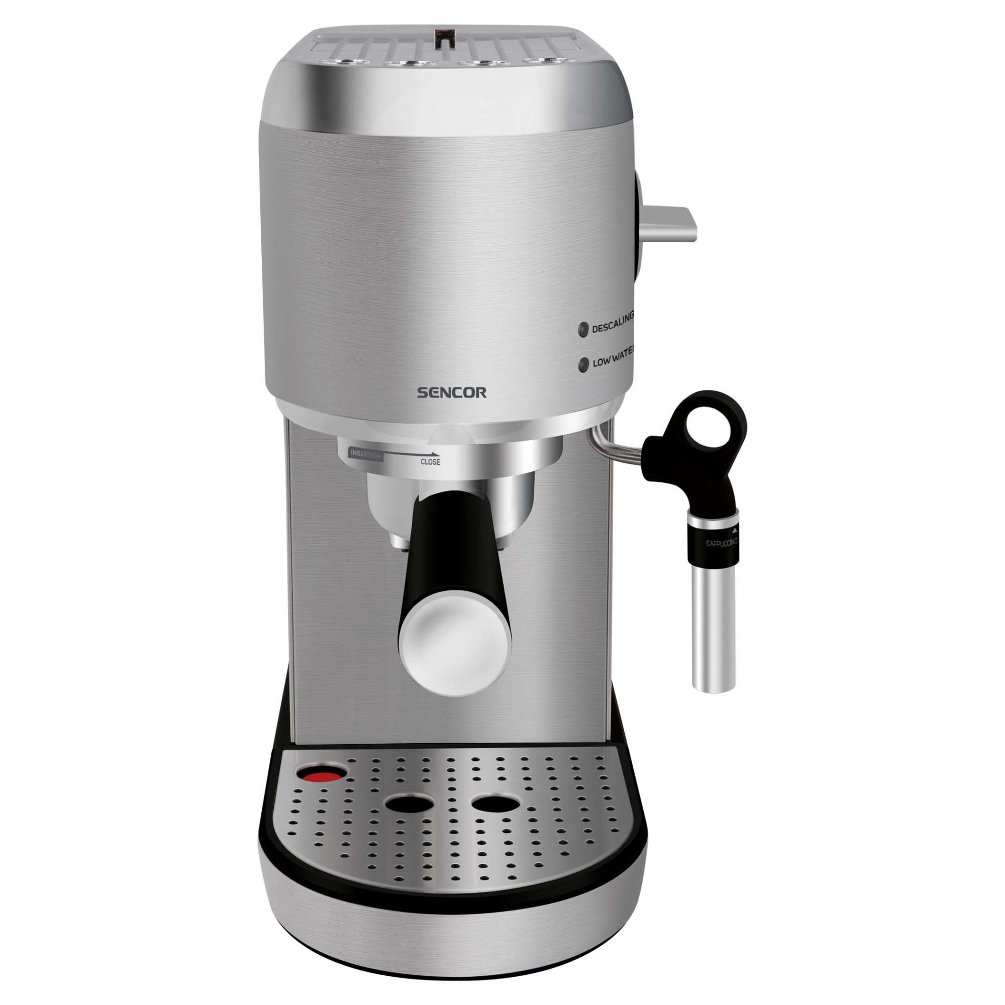 Fotografie Espressor manual, Sencor, 1400W, 20 bar, 1.5 l, Argintiu