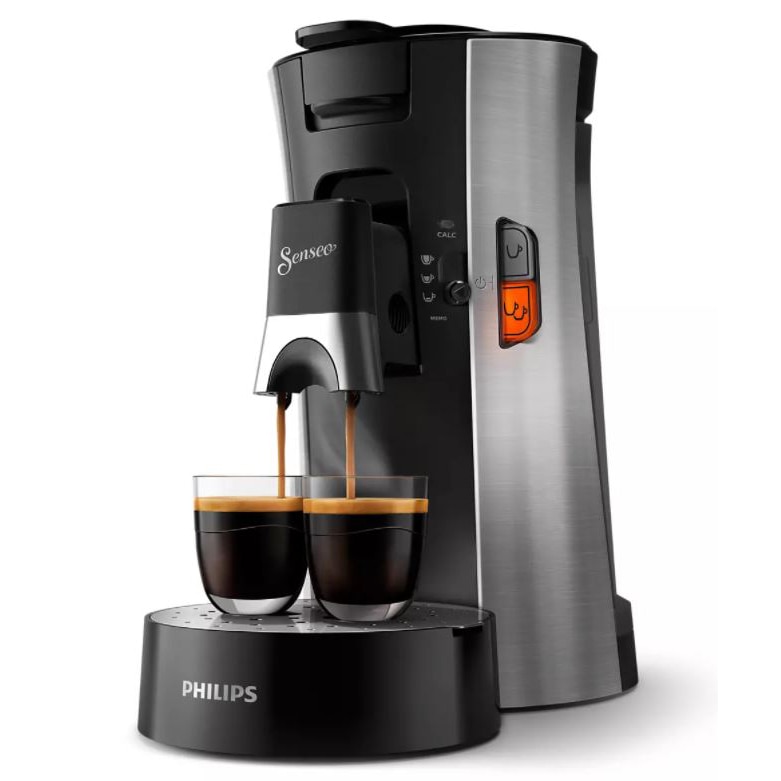 Fotografie Espressor Philips Senseo Select CSA250/11, Crema Plus, Intensity Plus, Memory Plus, 1450 W, capacitate rezervor apa 0.9 l, presiune pompa 1 bar, metalic