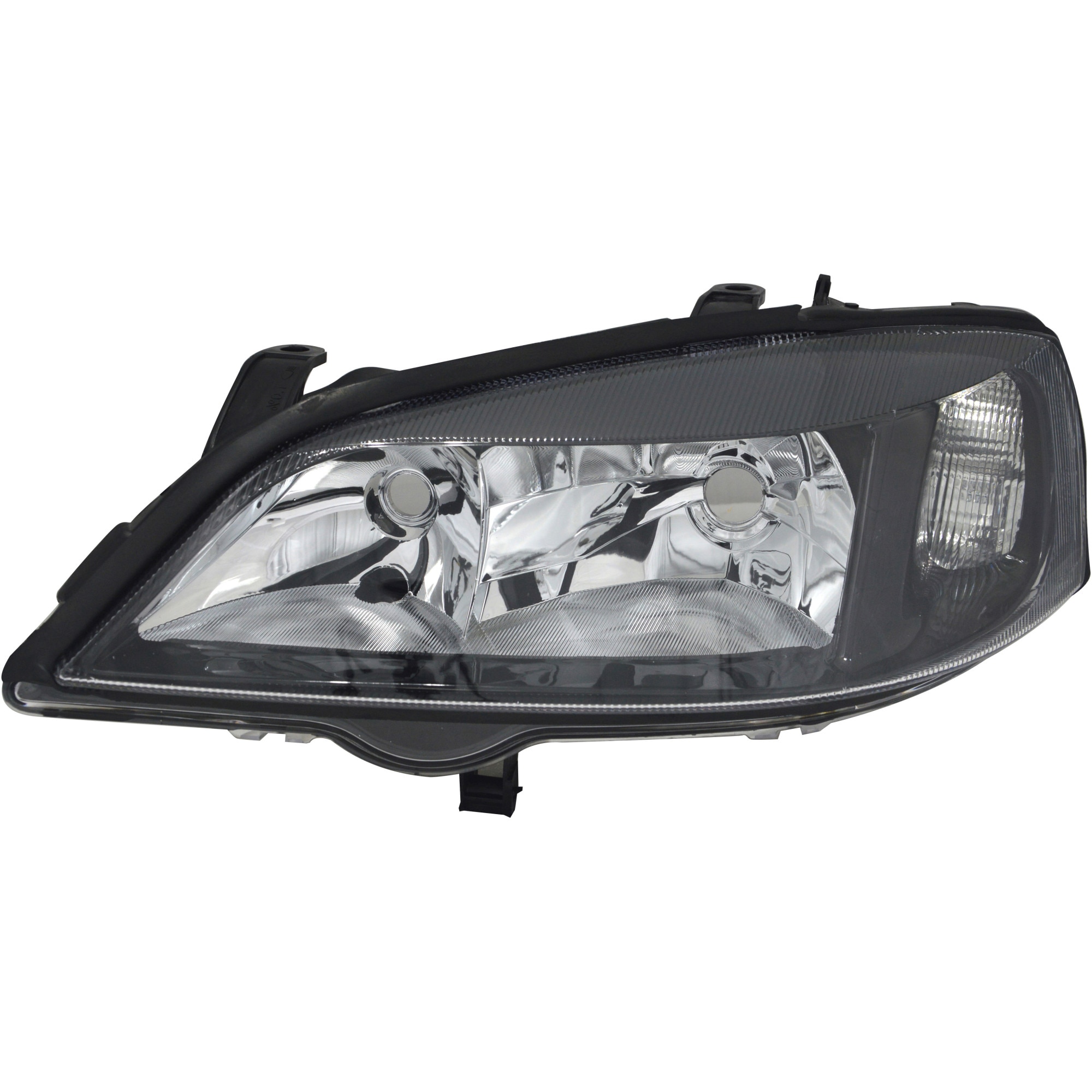 Fotografie Far stanga fata halogen TYC, pentru Opel Astra G 1998-2005 culoare Negru