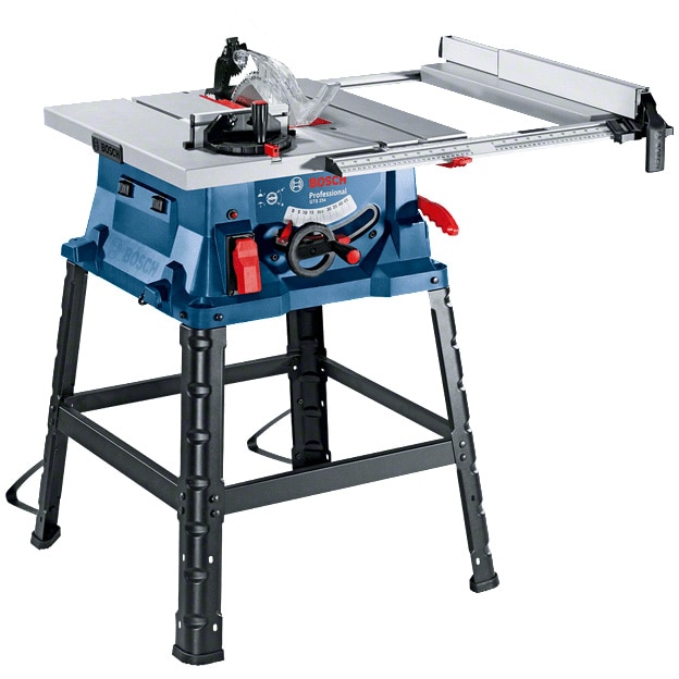 Fotografie Ferastrau circular de banc Bosch Professional GTS 254, 1800 W, 254 mm diametru panza, 555x555 mm dimensiune masa, 4300 RPM, panza fierastrau
