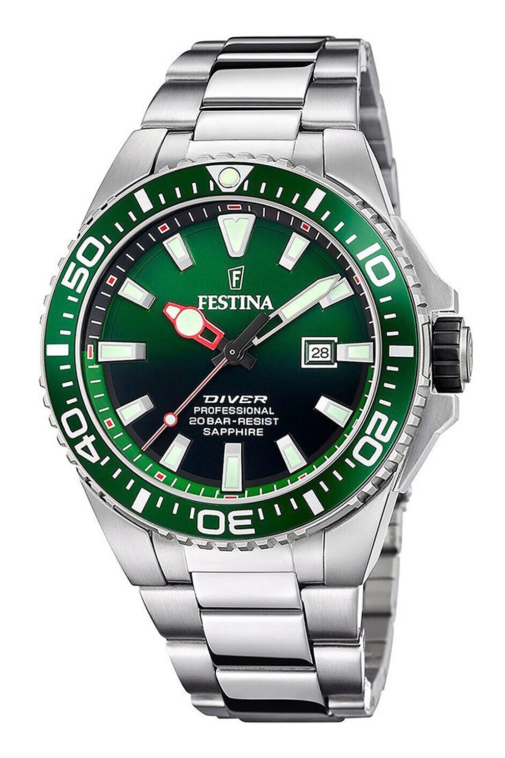 Fotografie Festina, Ceas cu bratara de otel inoxidabil, Argintiu
