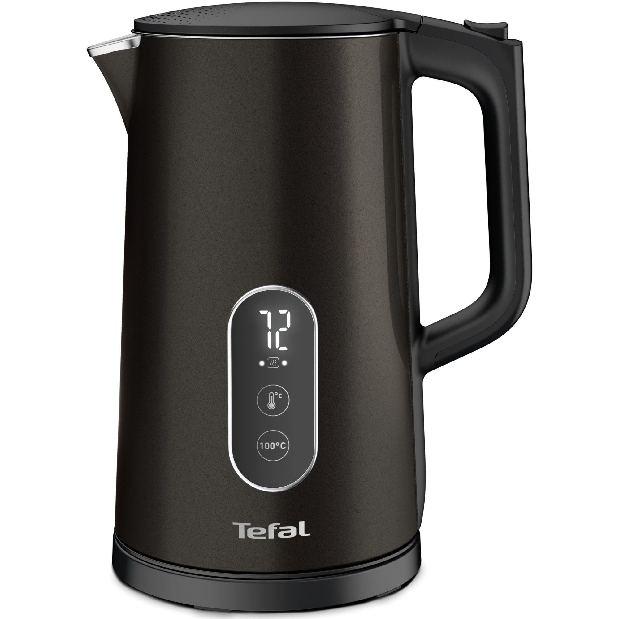 Fotografie Fierbator Tefal Digital KI831E10, 5 trepte de temperatura, functie Pastrare la cald, filtru anticalcar detasabil, negru