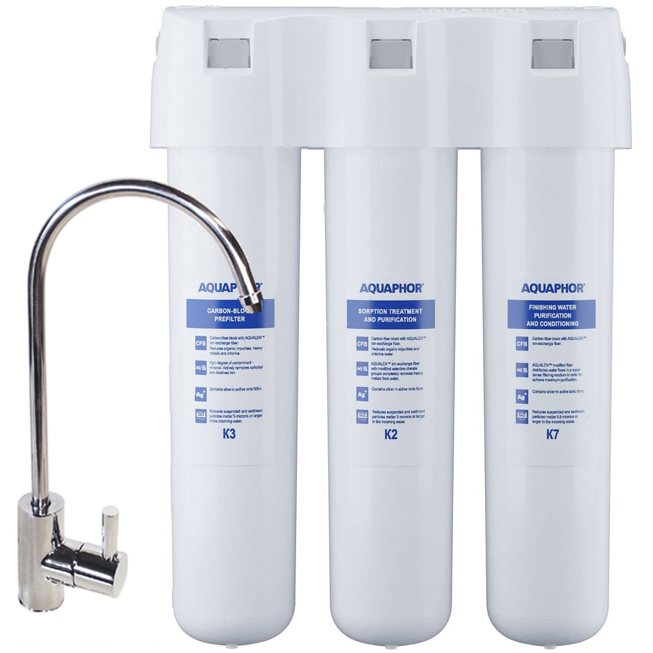 Fotografie Filtru de apa potabila Aquaphor Cristal (K3/K2/K7), montare sub chiuveta, 2 l/min