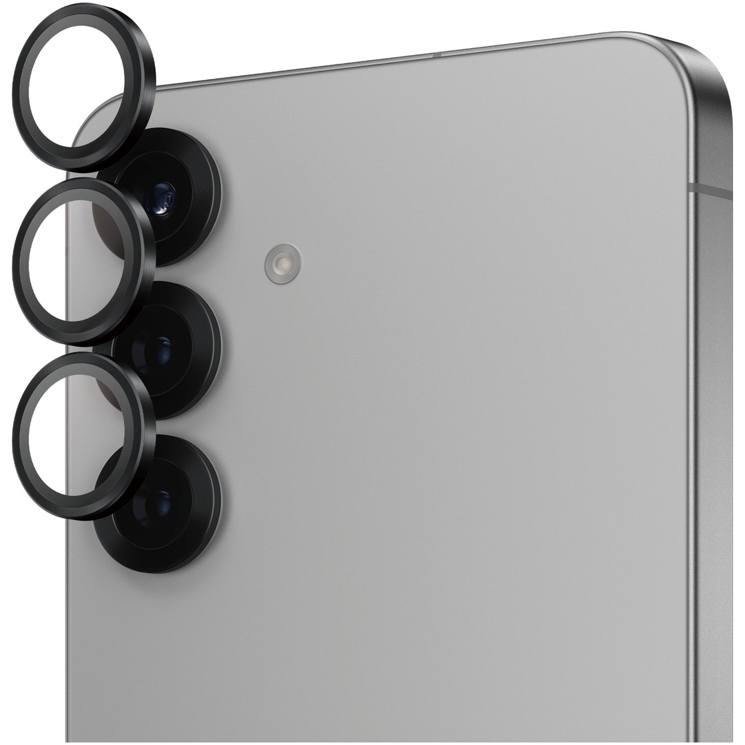 Fotografie Folie de protectie sticla camera PanzerGlass Hoops pentru Samsung Galaxy S25, Negru