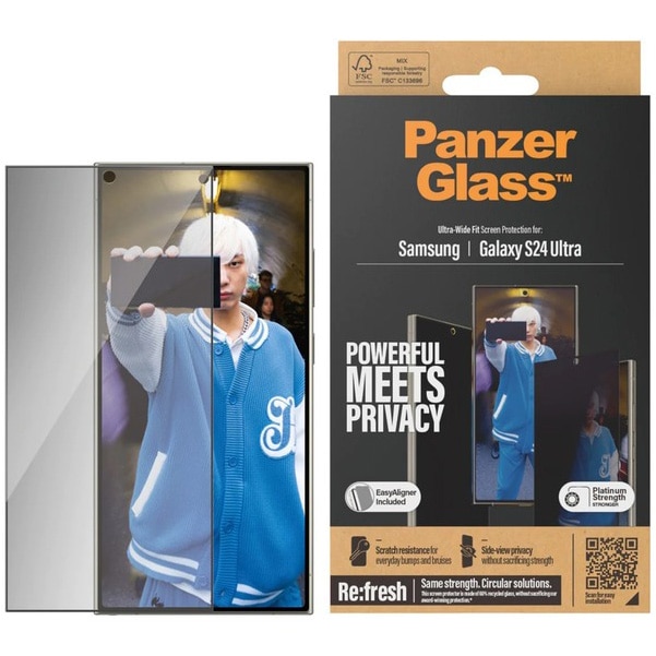 Fotografie Folie Sticla PanzerGlass Privacy UWF pentru Samsung Galaxy S24 Ultra