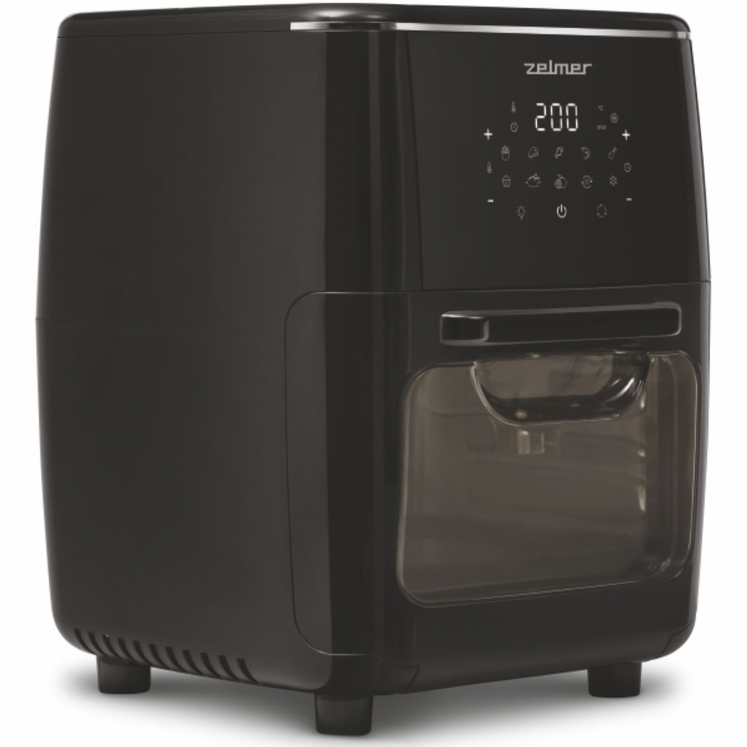 Fotografie Friteuza cu aer Zelmer ZAF 7120 , putere 1700 W, capacitate 2.9 l, 10 programe automate de gatire, negru