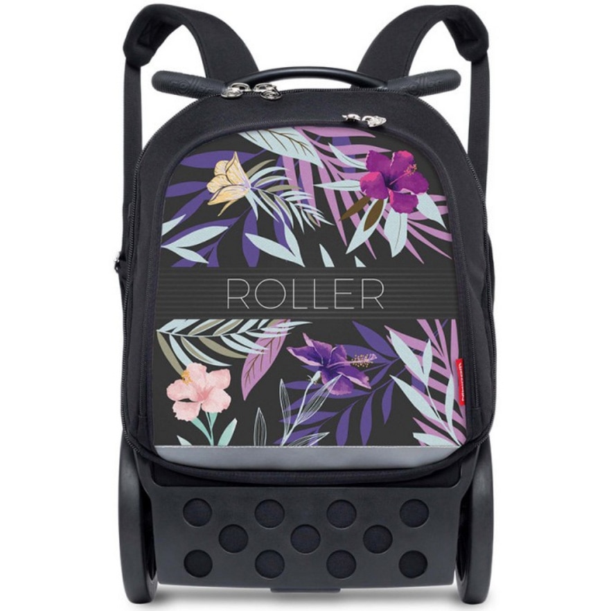 Fotografie Ghiozdan Nikidom Roller Up XL, troler scoala clasele 5-9, 27L, maner telescopic, roti 17.5 cm, Tropic