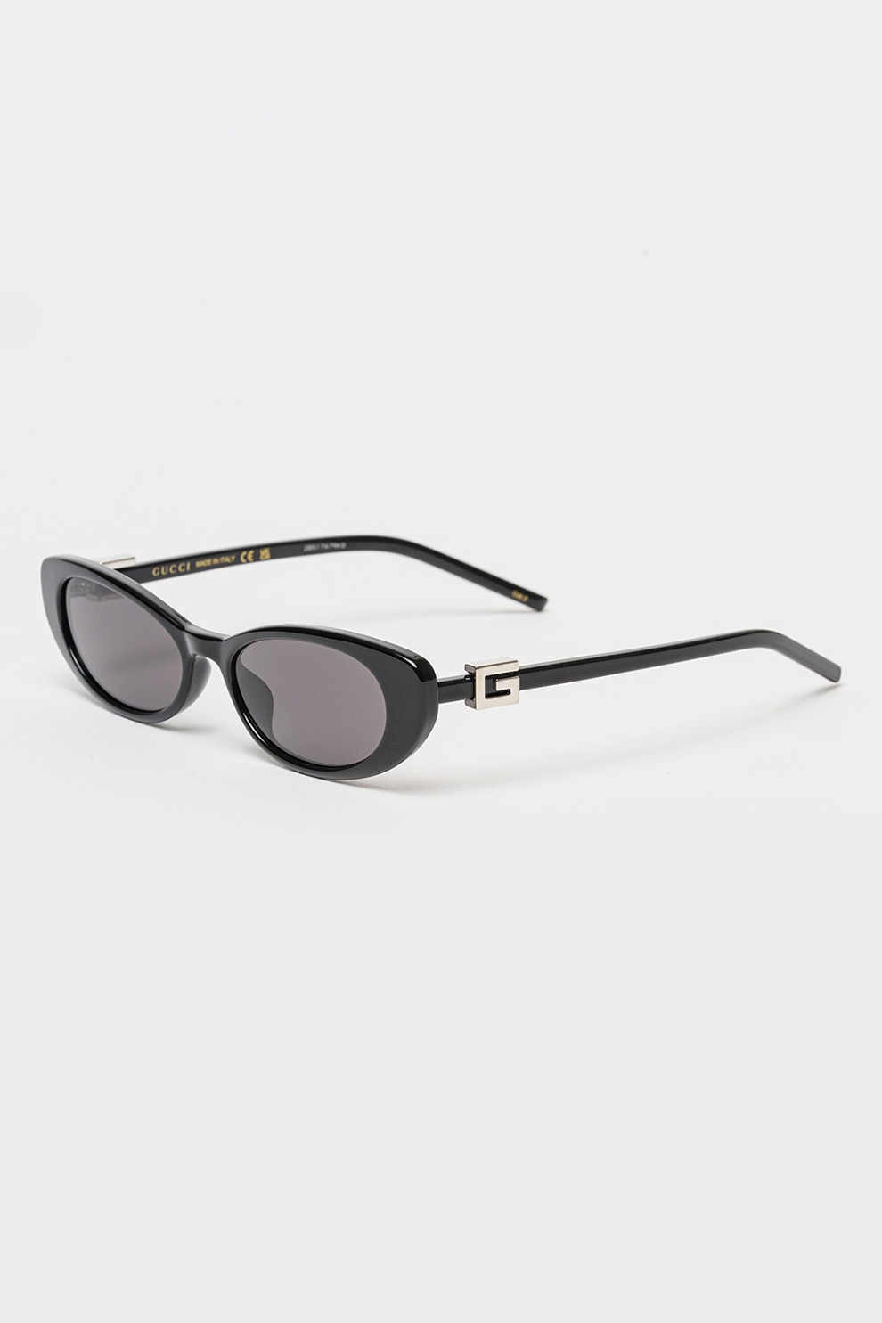 Fotografie Gucci, Ochelari de soare ovali, Negru, 52-17-140