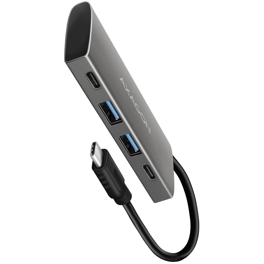 Fotografie Hub Axagon HMC-4G2 USB 2x USB-A + 2x USB-C 10Gbps