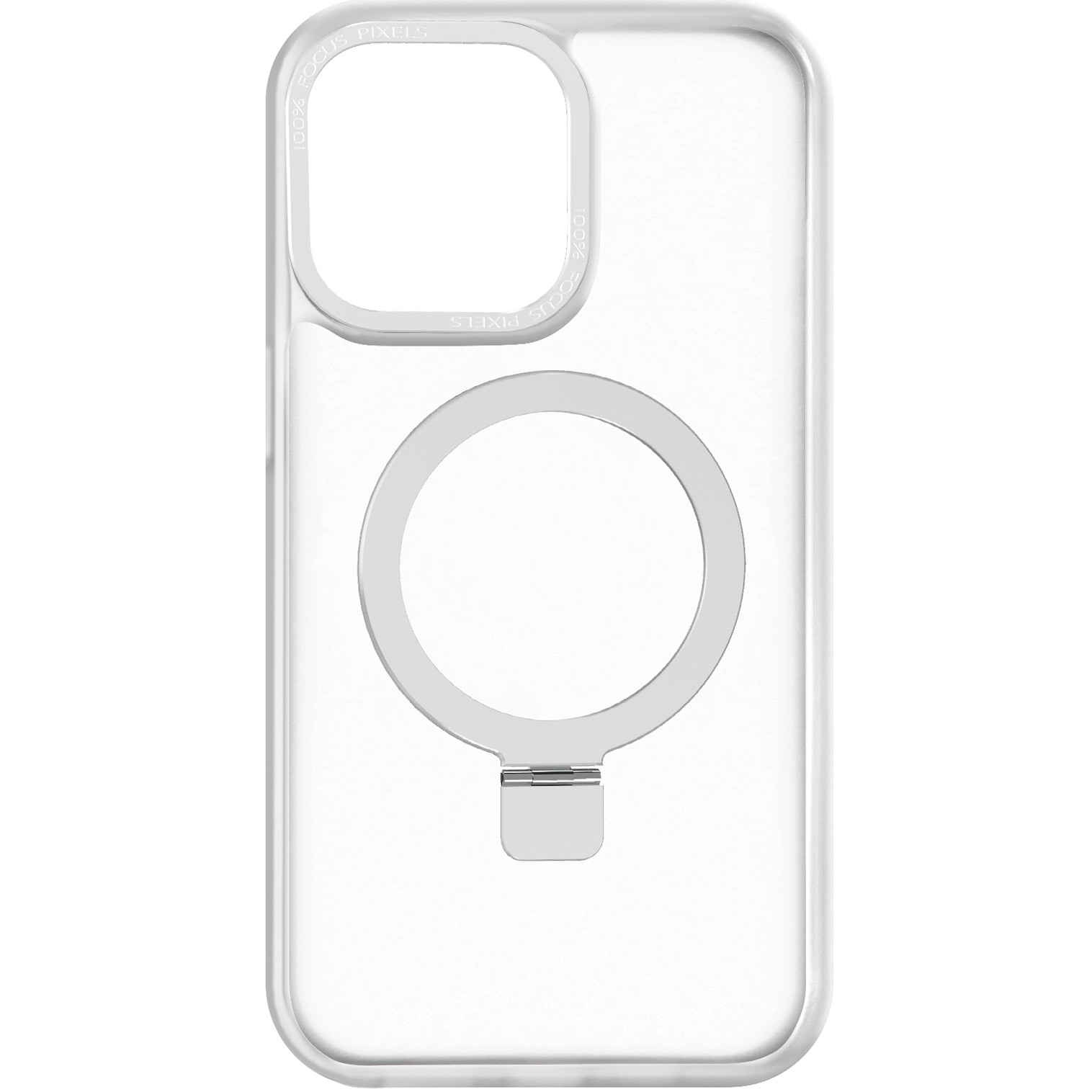 Fotografie Husa de protectie A+ semitransparenta cu suport pentru iPhone 15 Pro Max transparent