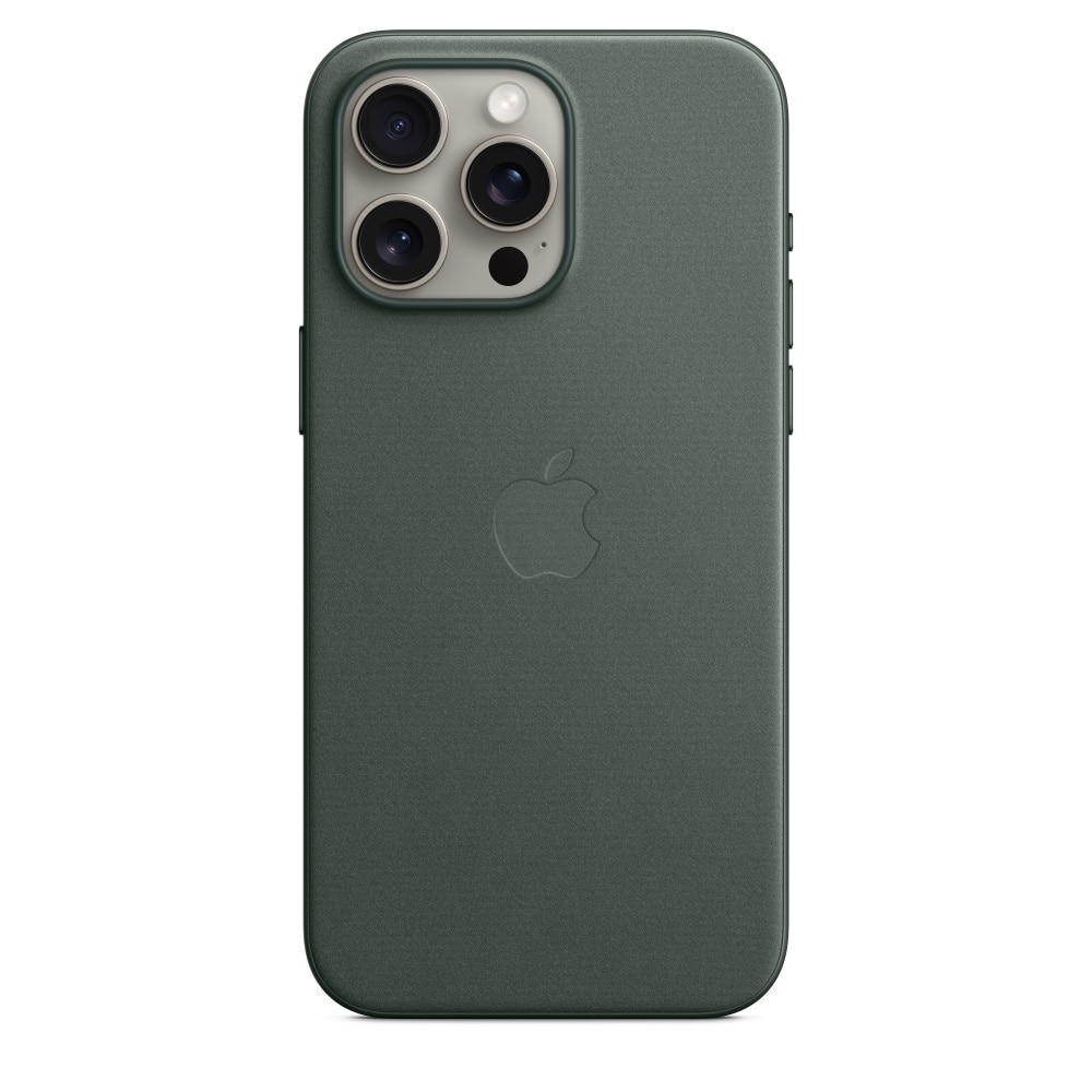 Fotografie Husa de protectie Apple FineWoven Case with MagSafe pentru iPhone 15 Pro Max, Evergreen