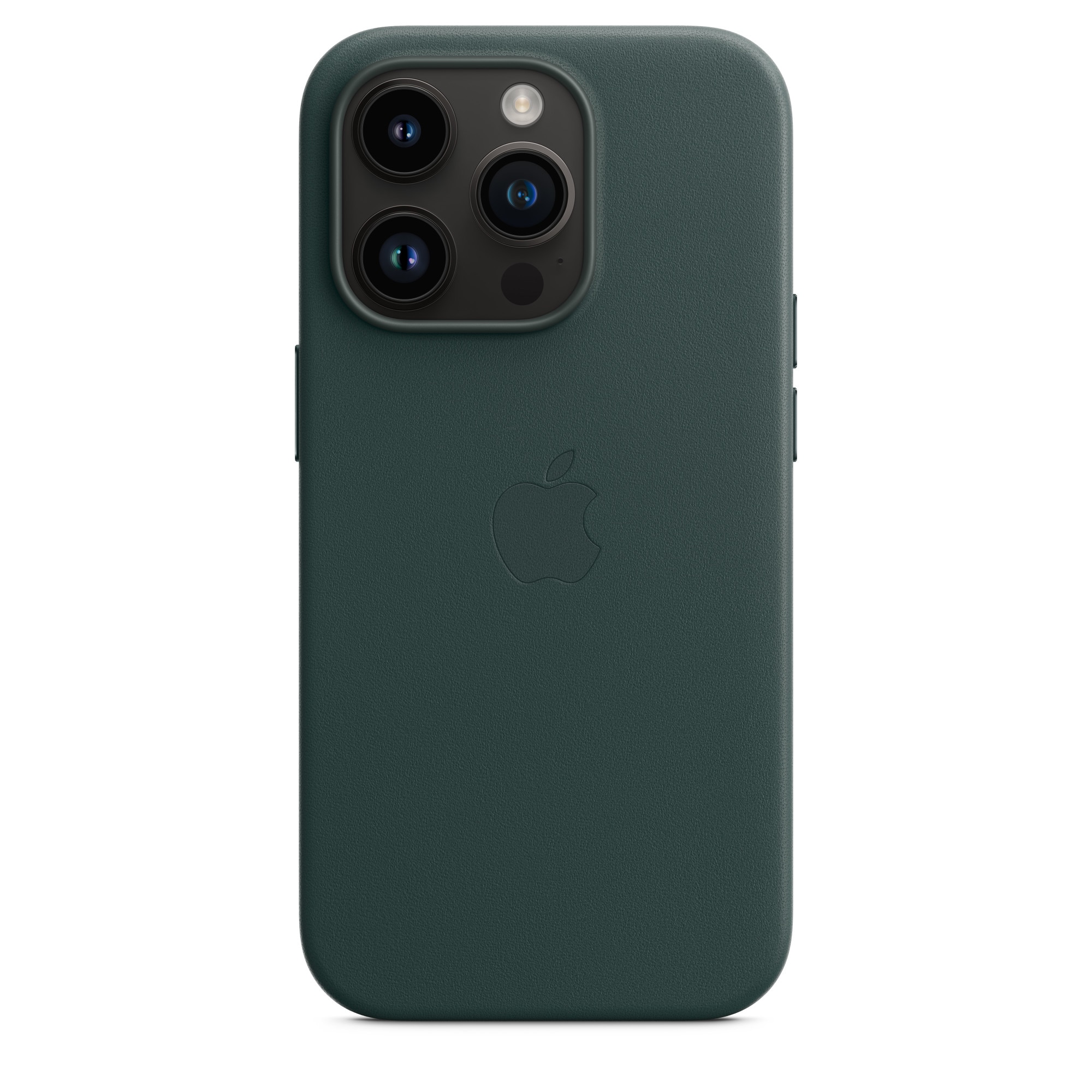 Fotografie Husa de protectie Apple Leather Case with MagSafe pentru iPhone 14 Pro, Forest Green